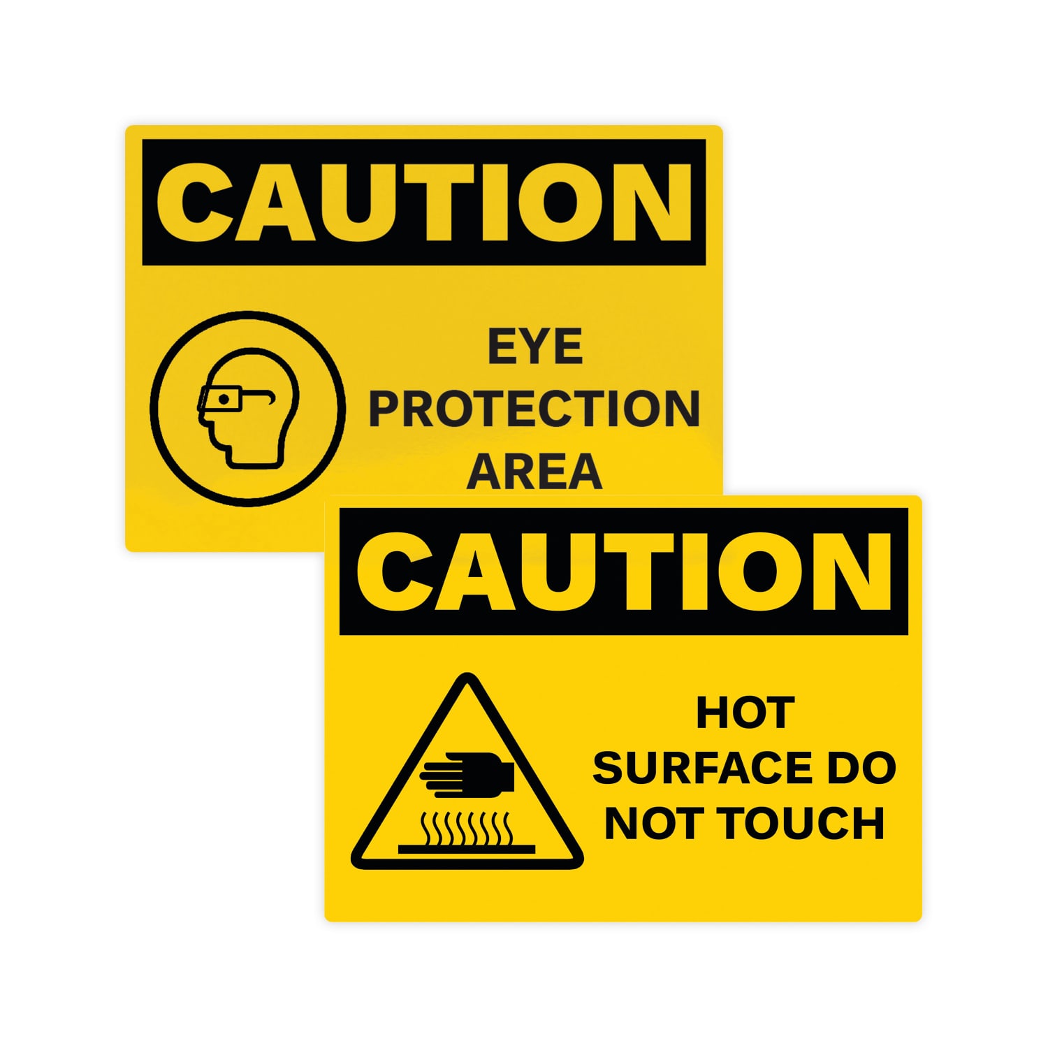Avery Industrial Adhesive Vinyl Signs, 61554, Rectangle, 7in x 10in, Yellow, Pack Of 15 - Image 3
