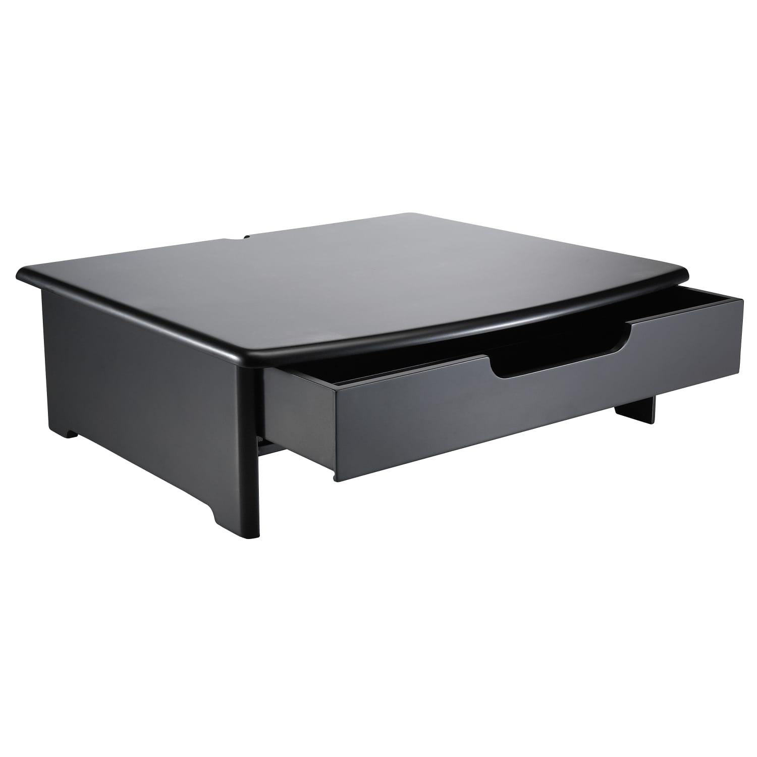 Rolodex Wood Workspace Monitor Stand With Drawer, Black - Image 3