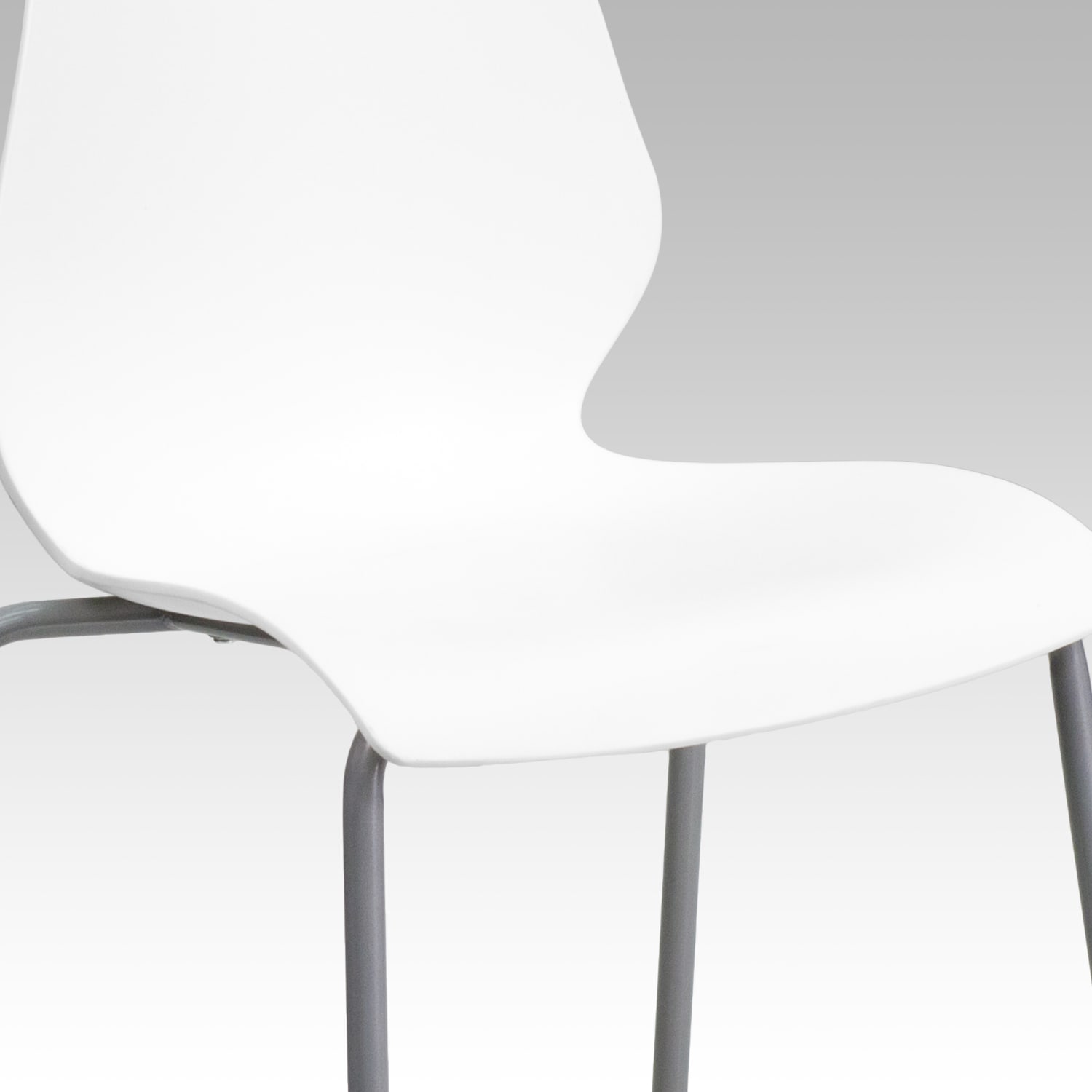 Flash Furniture HERCULES 770lb Capacity Stack Chair With Lumbar Support WhiteSilver PopularChairscom Flash Furniture HERCULES 770 lb Capacity Stack Chair With Lumbar Support WhiteSilver PopularChairscom
