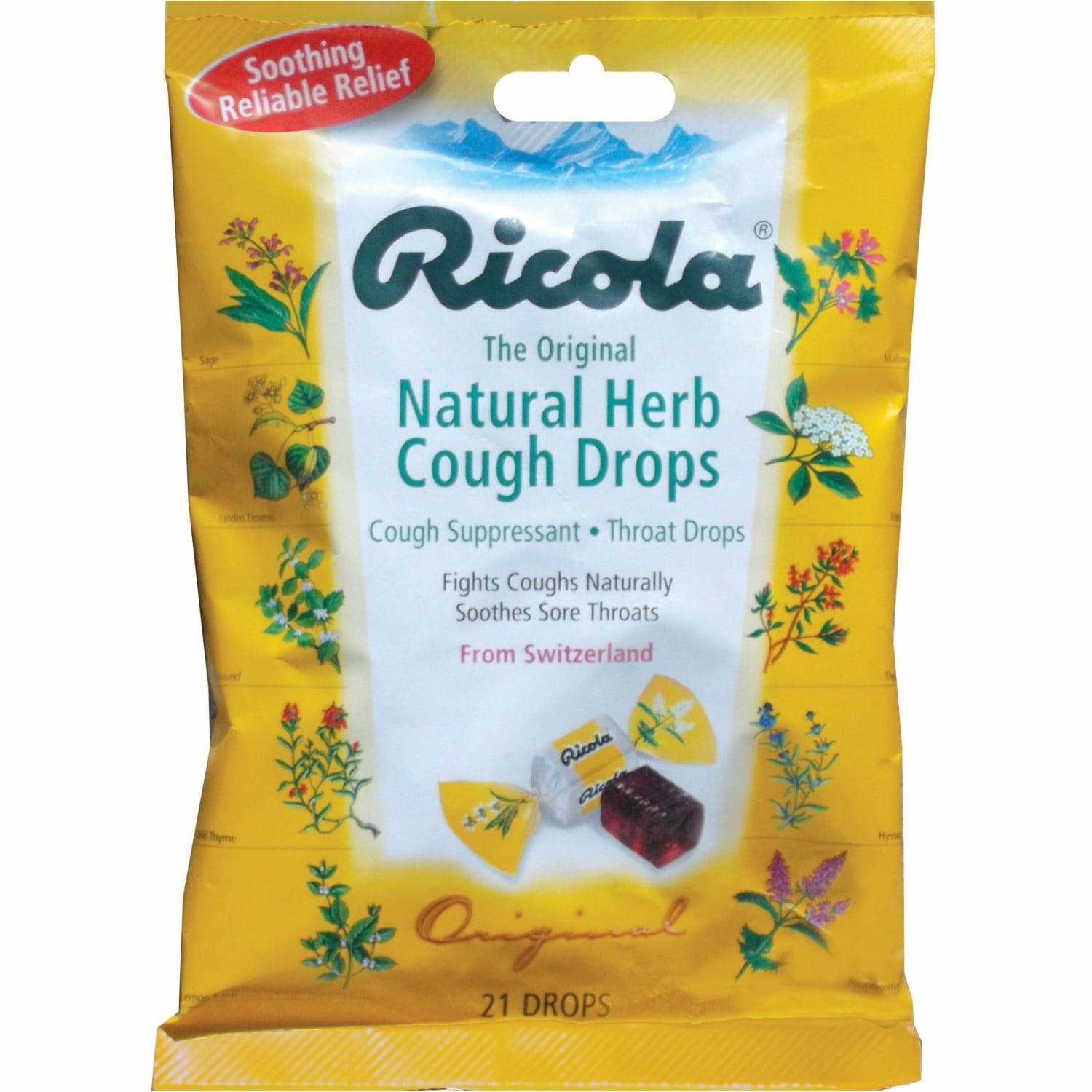 Ricola Original Natural Herb Cough Drops, Bag Of 21 - Image 3