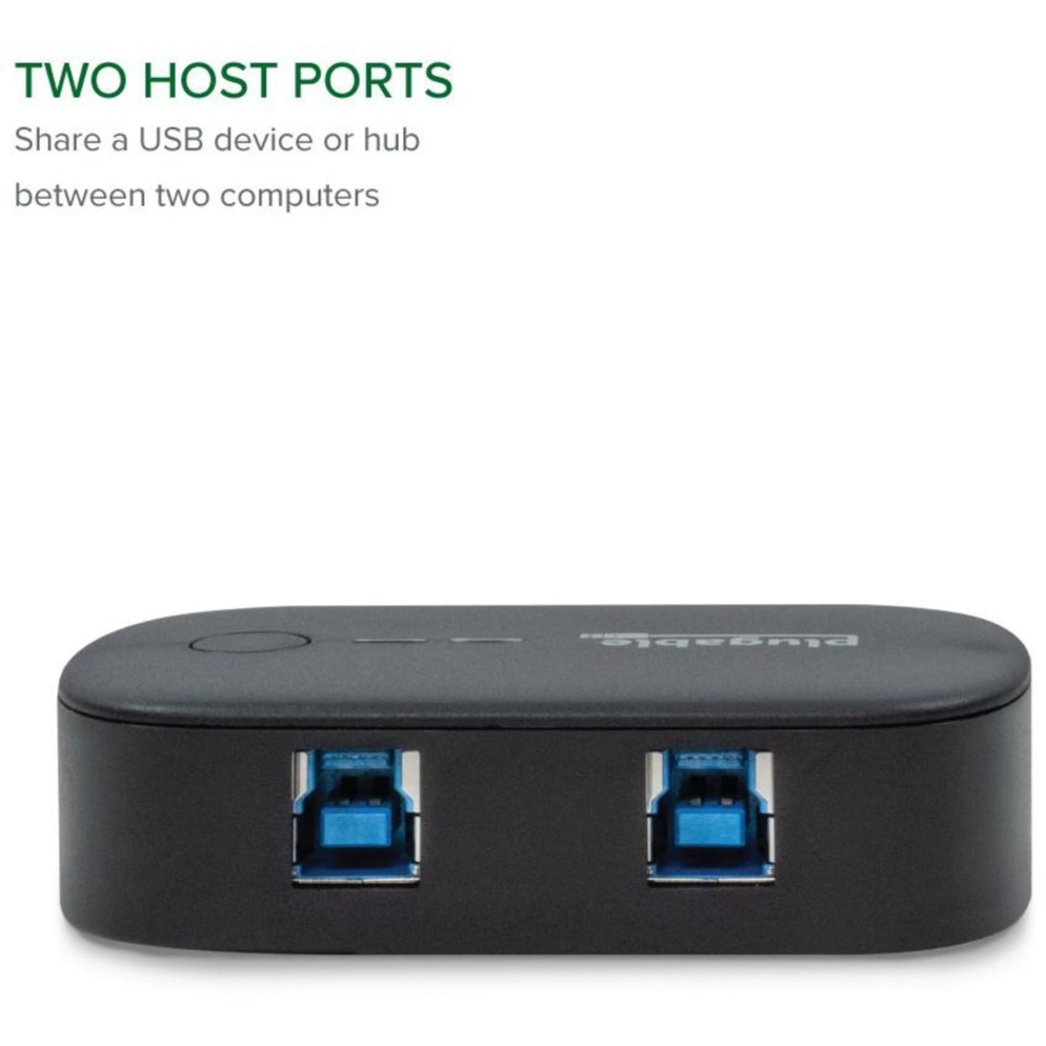 Plugable USB 3.0 Sharing Switch for One-Button Swapping of USB Device or Hub Between Two Computers - (AB Switch) - Image 3
