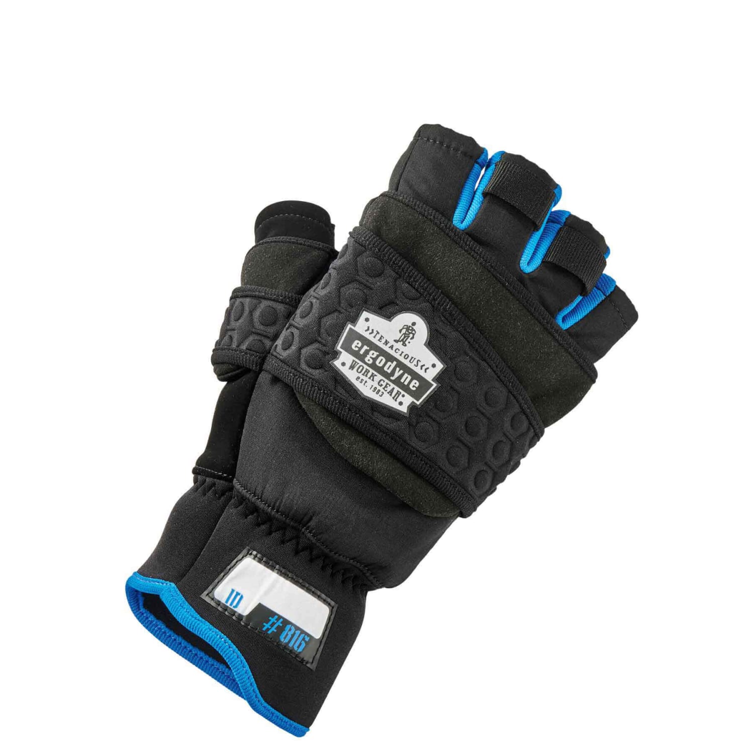 Ergodyne ProFlex 816 Thermal Flip-Top Gloves, Medium, Black - Image 4