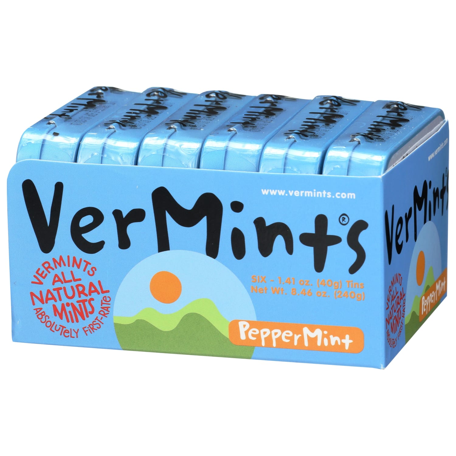 VerMints Organic Breath Mints, Peppermint, 1.41 Oz, Total Qty 6 - Image 6