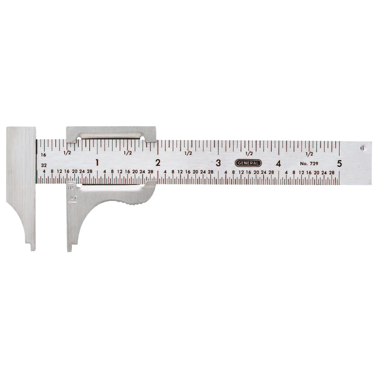 General Tools Slide Calipers, 0 in 4 in