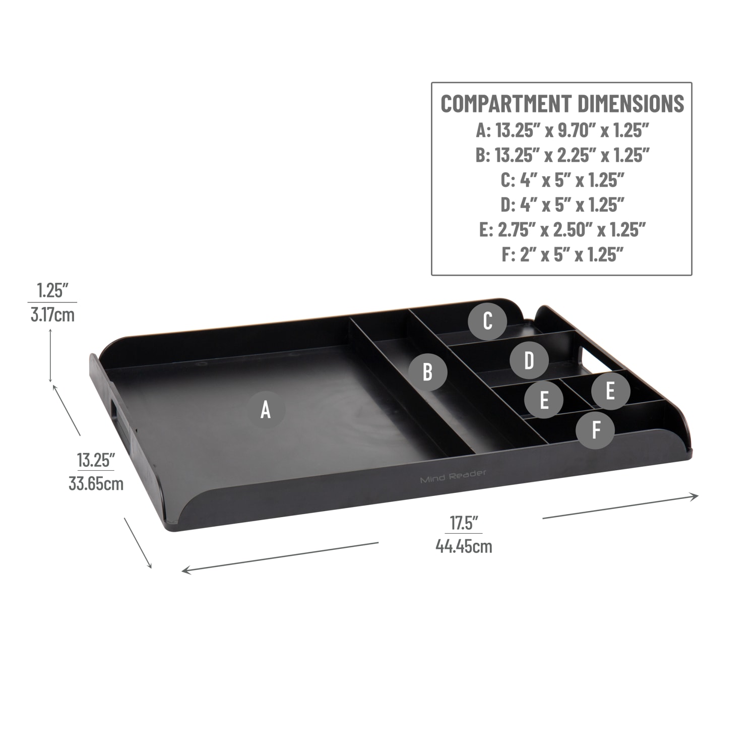 Mind Reader Coffee Serving Station, 1-1/4inH x 17-1/2inW x 13-1/4inD, Black - Image 4