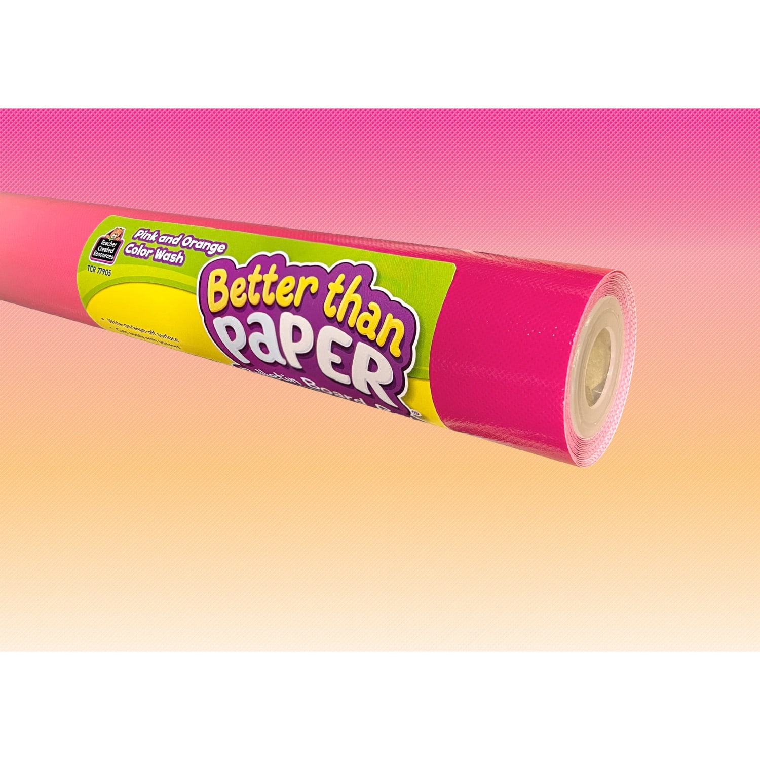 Teacher Created Resources Better Than Paper Bulletin Board Rolls, Pink And Orange Color Wash, Pack Of 4 Rolls - Image 3