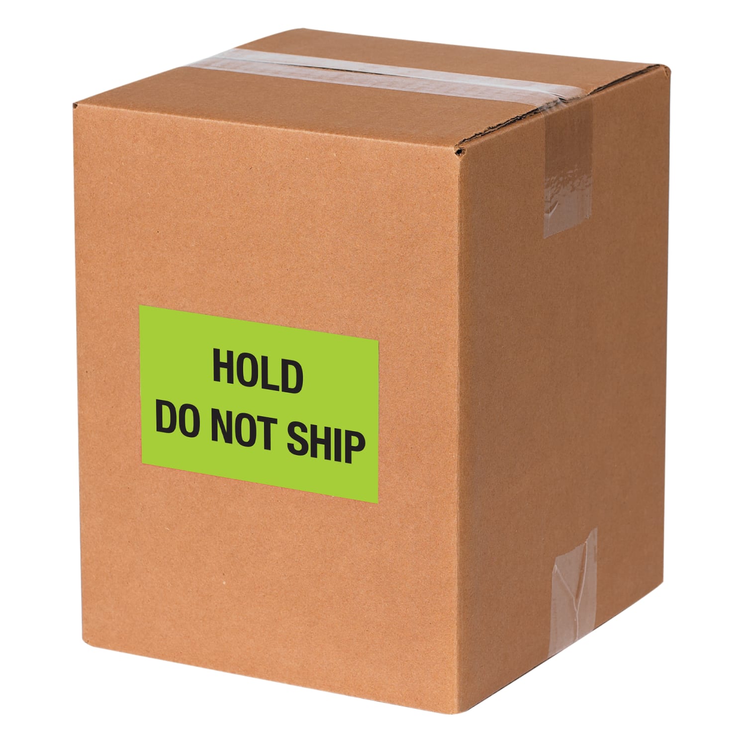 Tape Logic Preprinted Shipping Labels, DL1085, Hold ? Do Not Ship, Rectangle, 3in x 5in, Fluorescent Green, Roll Of 500 - Image 3