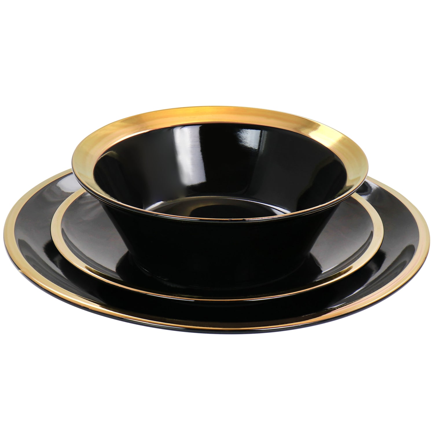 Gibson Home Premier Gold Dinnerware Set, Assorted Colors - Image 4