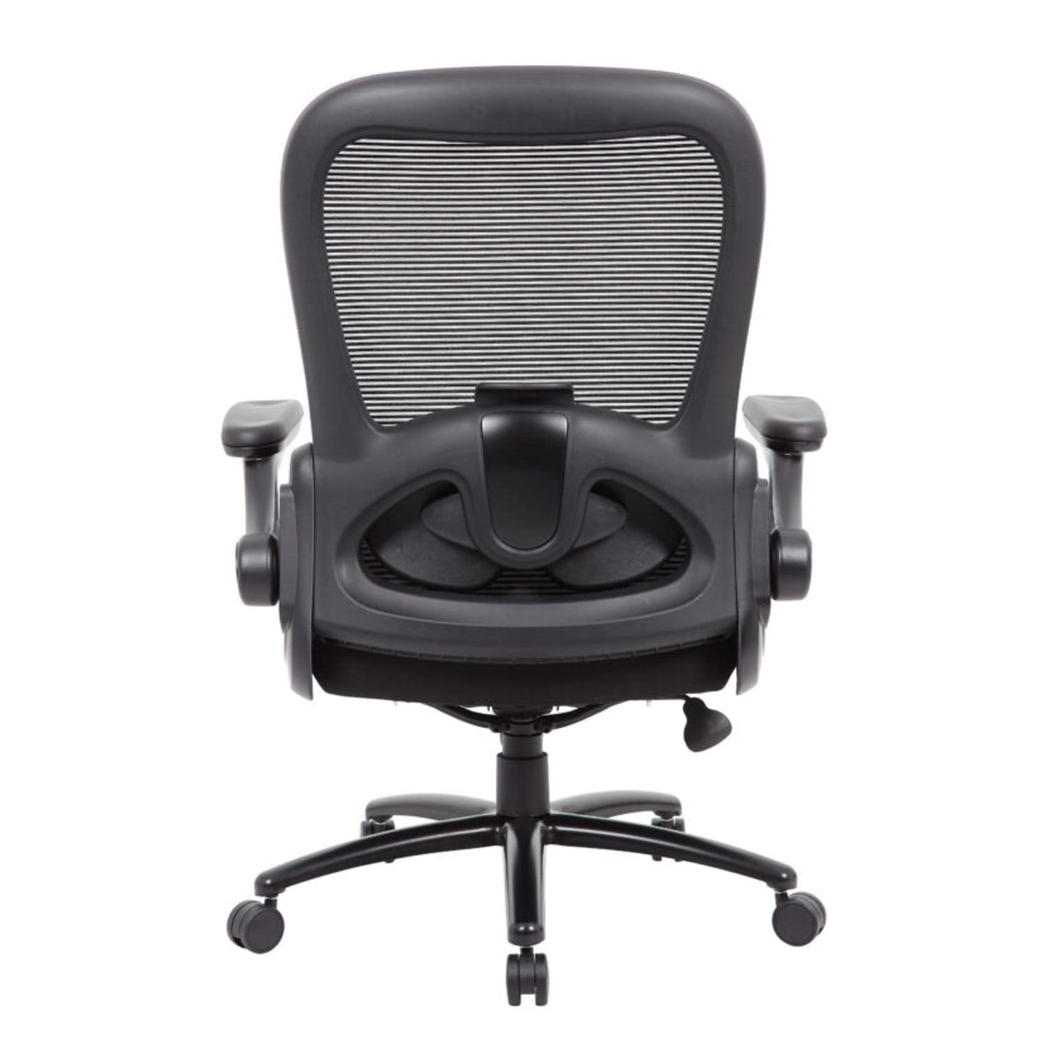 Boss Office Products Heavy-Duty Flip Arm Ergonomic Mesh High-Back Task Chair, Black - Image 5