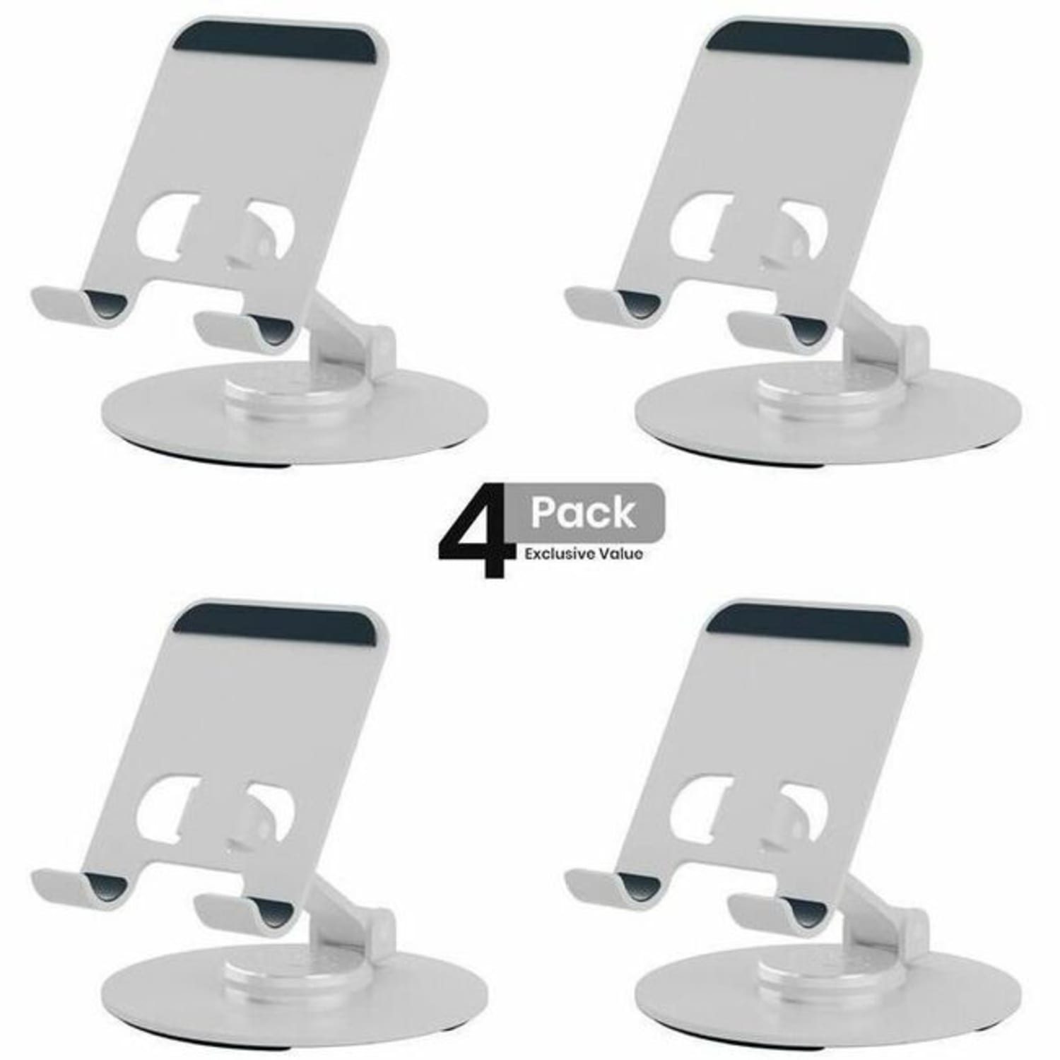Uncaged Ergonomics Swivel Phone Stand, 4XSPSSILVER