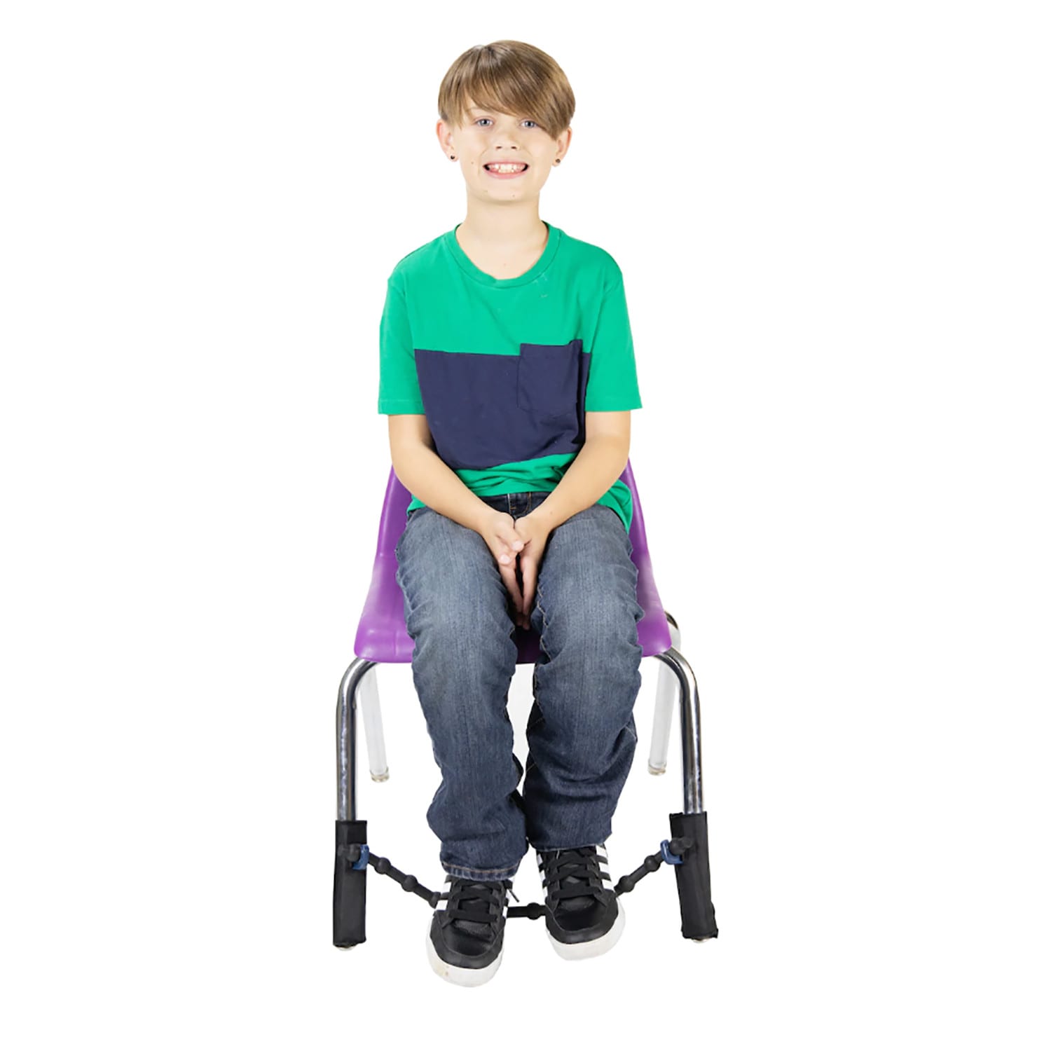 Bouncyband Universal Chair Band for Home and School Chairs 418in x 21516in BlackBlue PopularChairscom Bouncyband Universal Chair Band for Home and School Chairs 4 18in x 2 1516in BlackBlue PopularChairscom