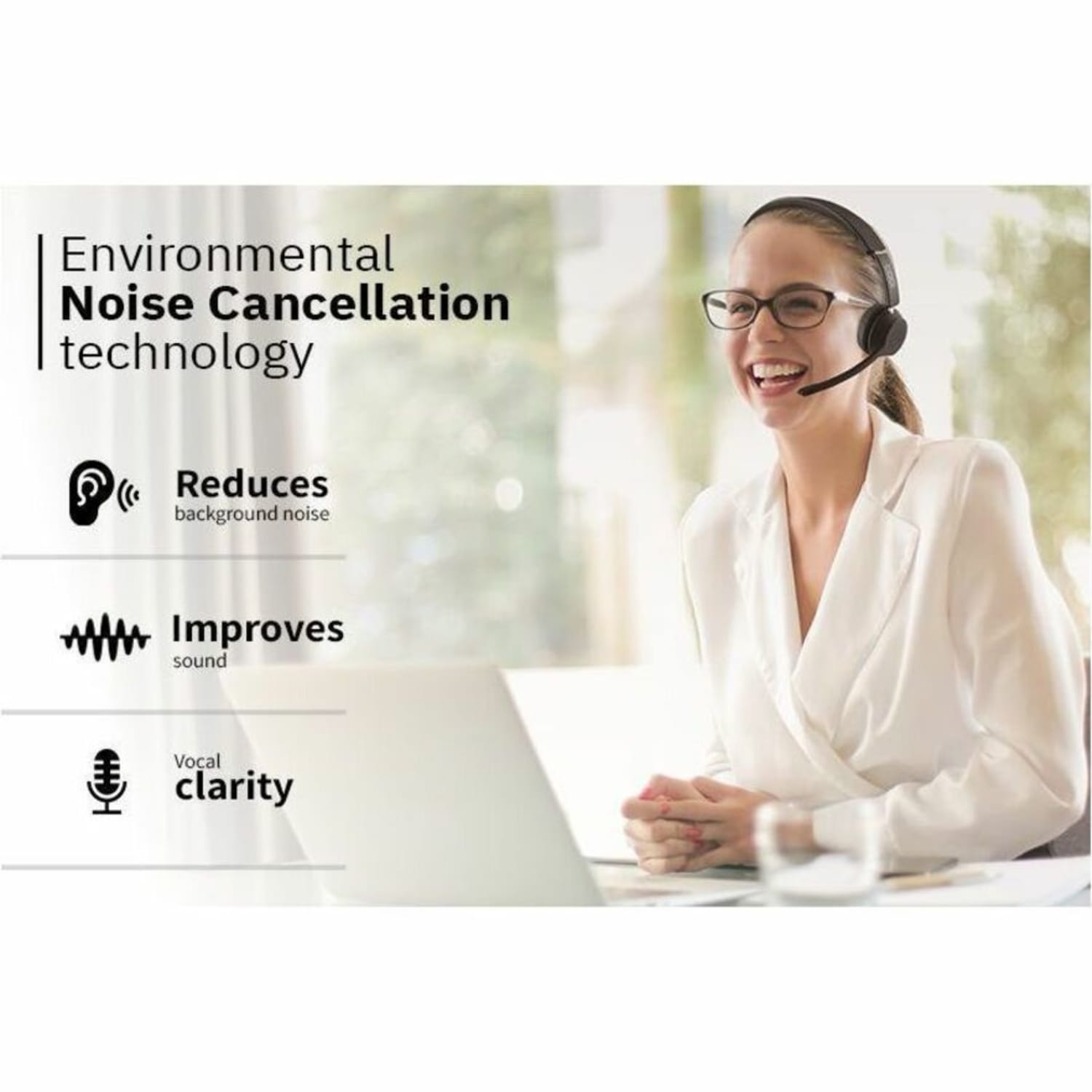 CODi Bluetooth Wireless Dual Ear Stereo Headset - with AI-Environmental Noise Cancellation (ENC) technology - Image 5