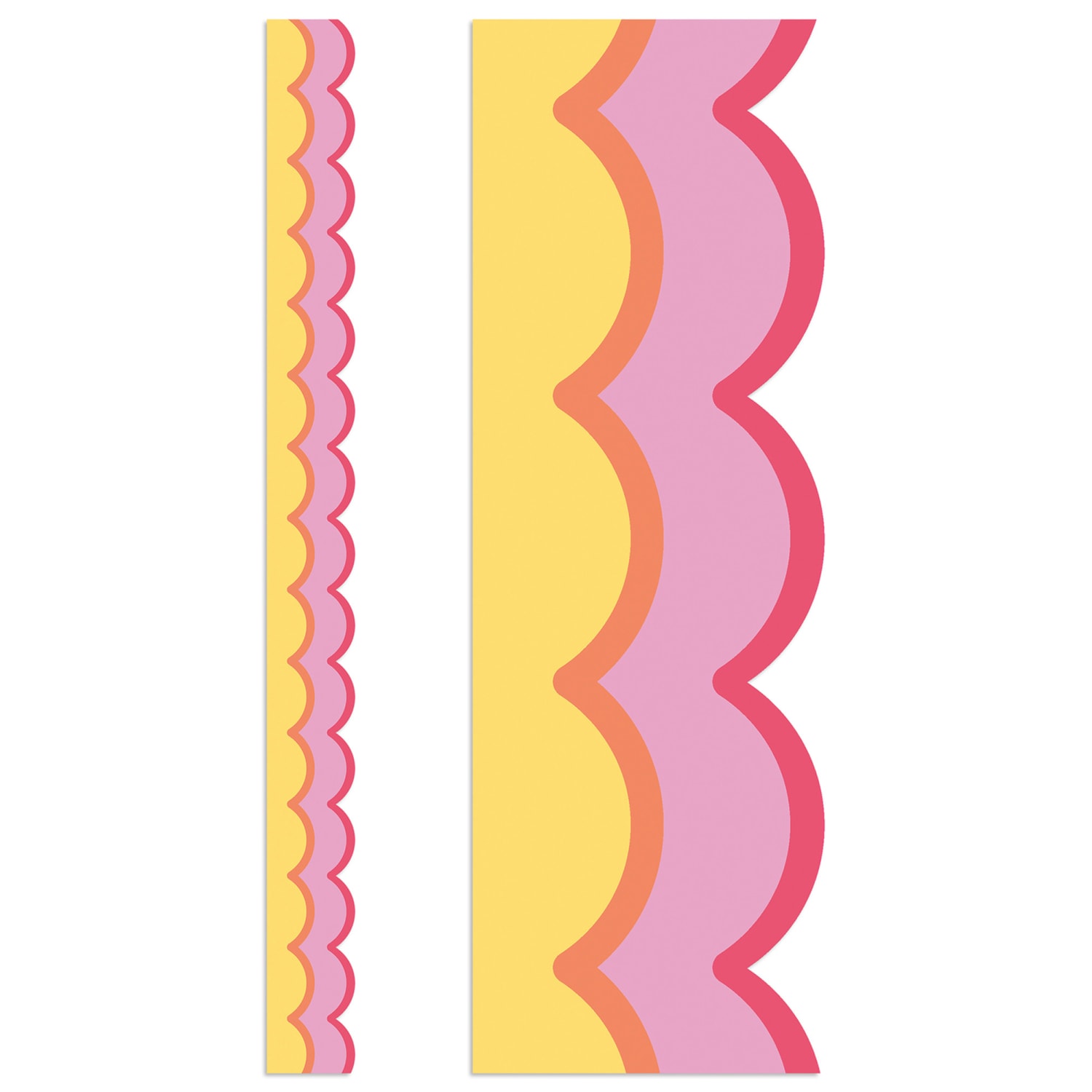 Carson Dellosa Education Scalloped Border, Happily Ever Elementary Retro Remix Warm Waves, 39 Feet Per Pack, Set Of 6 Packs - Image 4