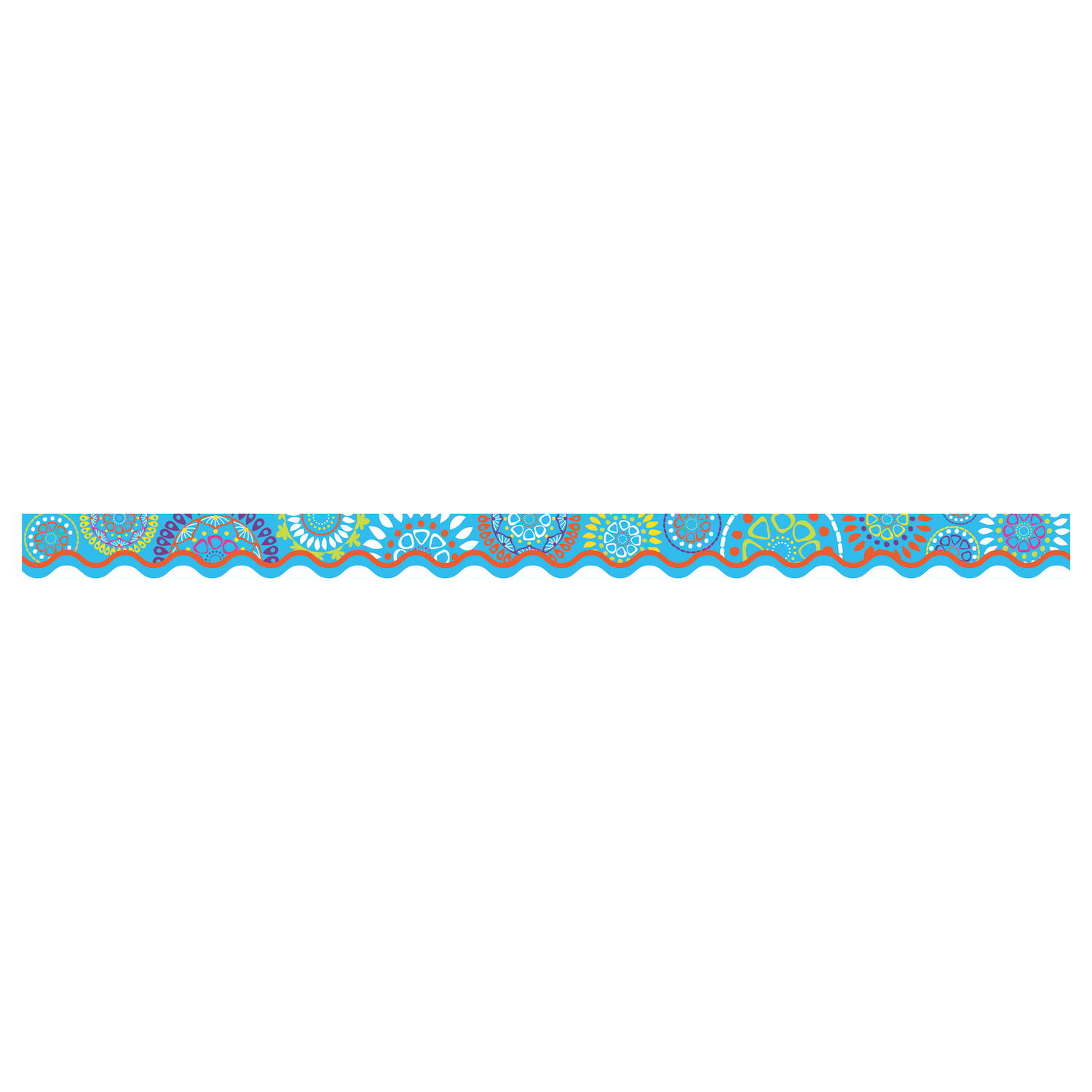 Barker Creek Scalloped-Edge Border Strips, 2 1/4in x 36in, Moroccan Turquoise, Pre-K To College, Pack Of 26 - Image 3
