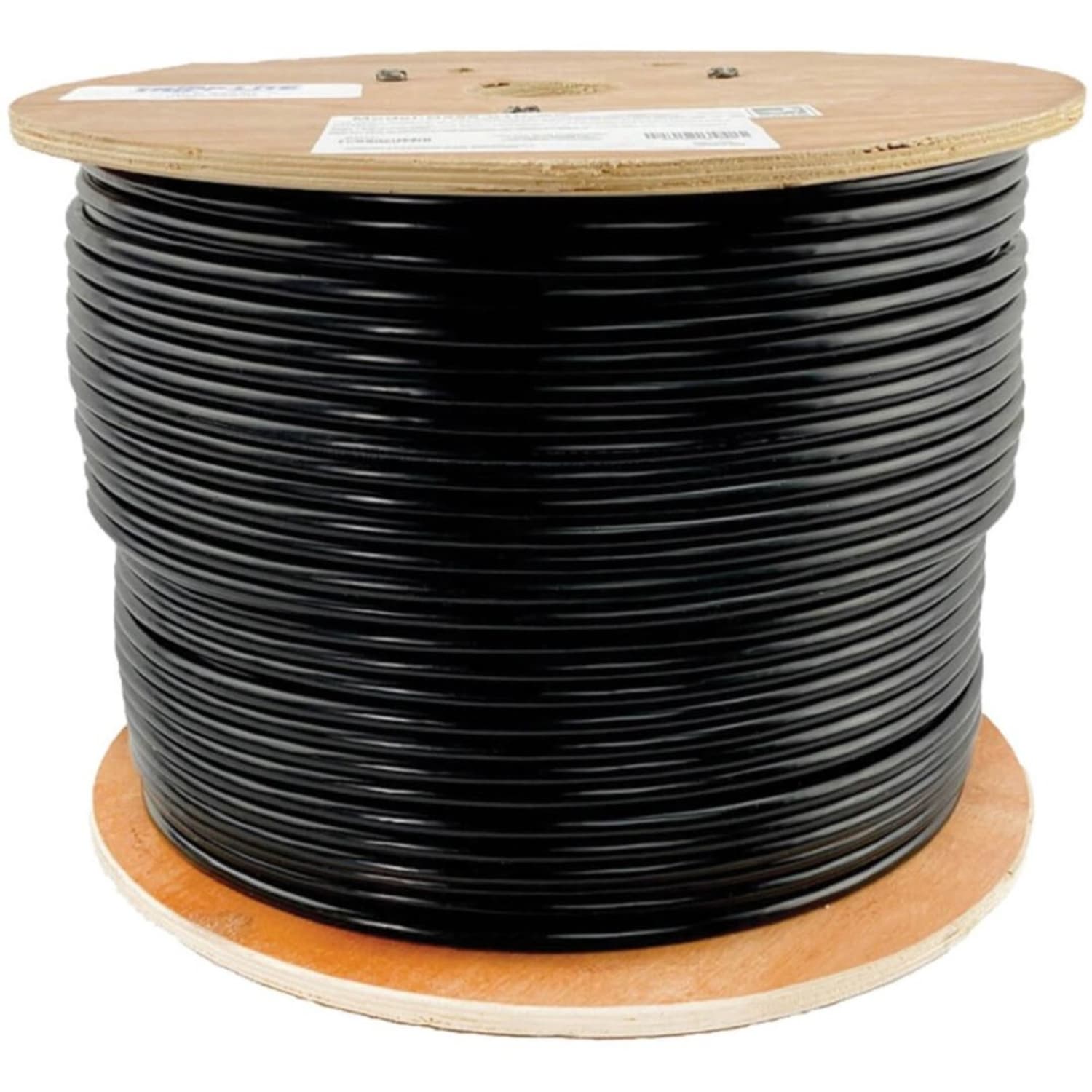 Eaton Tripp Lite Series Cat5e 350 MHz Solid Core (UTP) PVC Bulk Ethernet Cable - Black, 1000 ft. (304.8 m), TAA - N02201KBK