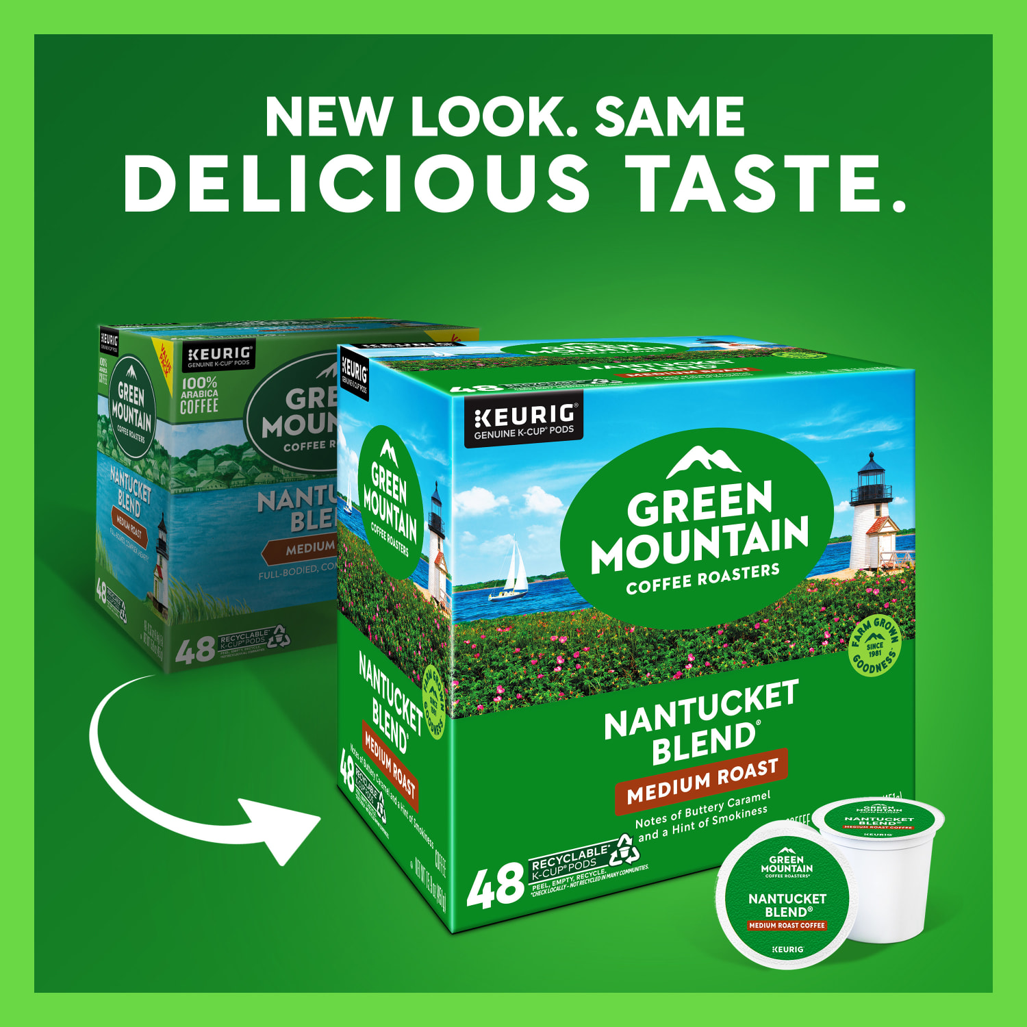 Green Mountain Coffee Nantucket Blend Coffee K-Cup Pods, Medium Roast, Classic, Box Of 48 Pods - Image 3