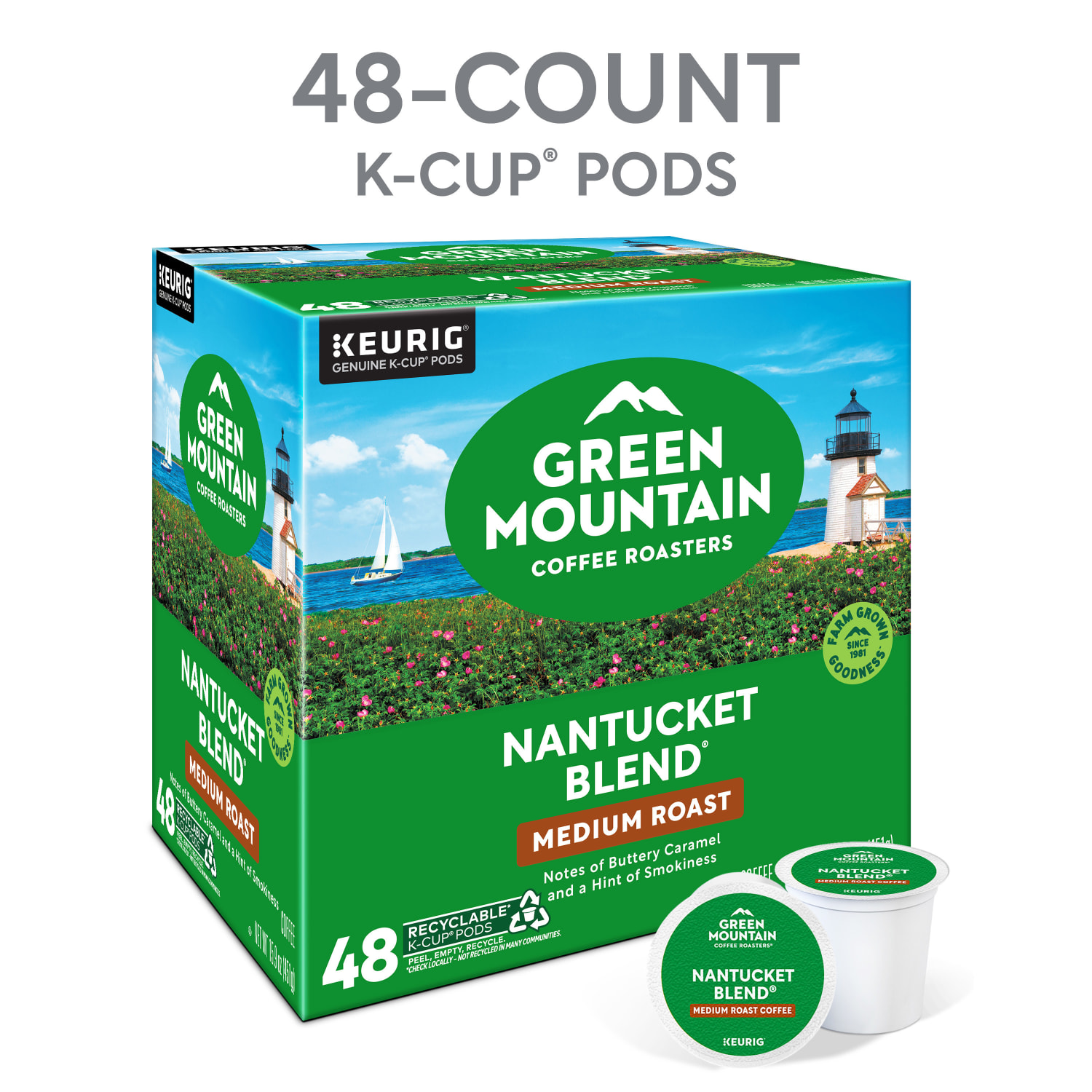 Green Mountain Coffee Nantucket Blend Coffee K-Cup Pods, Medium Roast, Classic, Box Of 48 Pods - Image 6