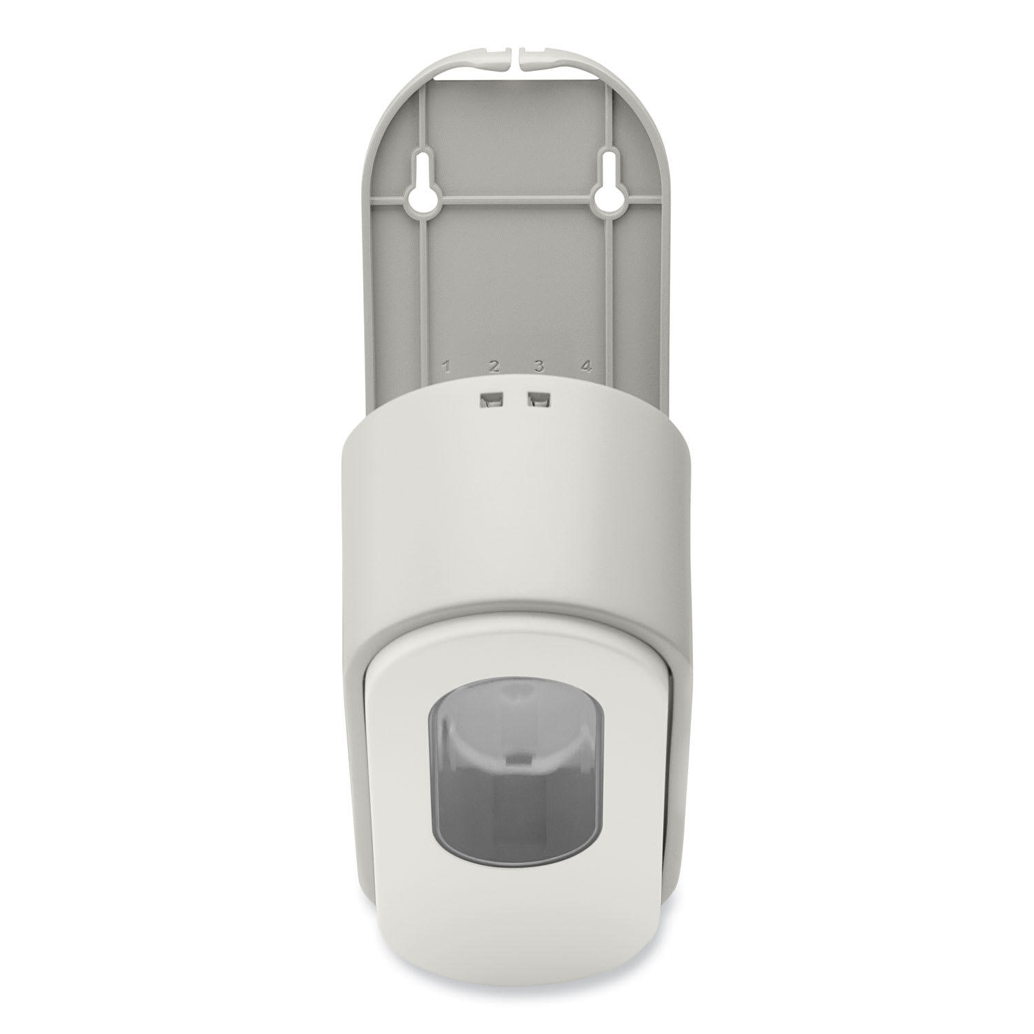 Dial Professional Versa Dispenser for Pouch Refills, 15 oz, 3.75 x 3.38 x 8.75, Light Gray/White, 6/Carton - Image 6