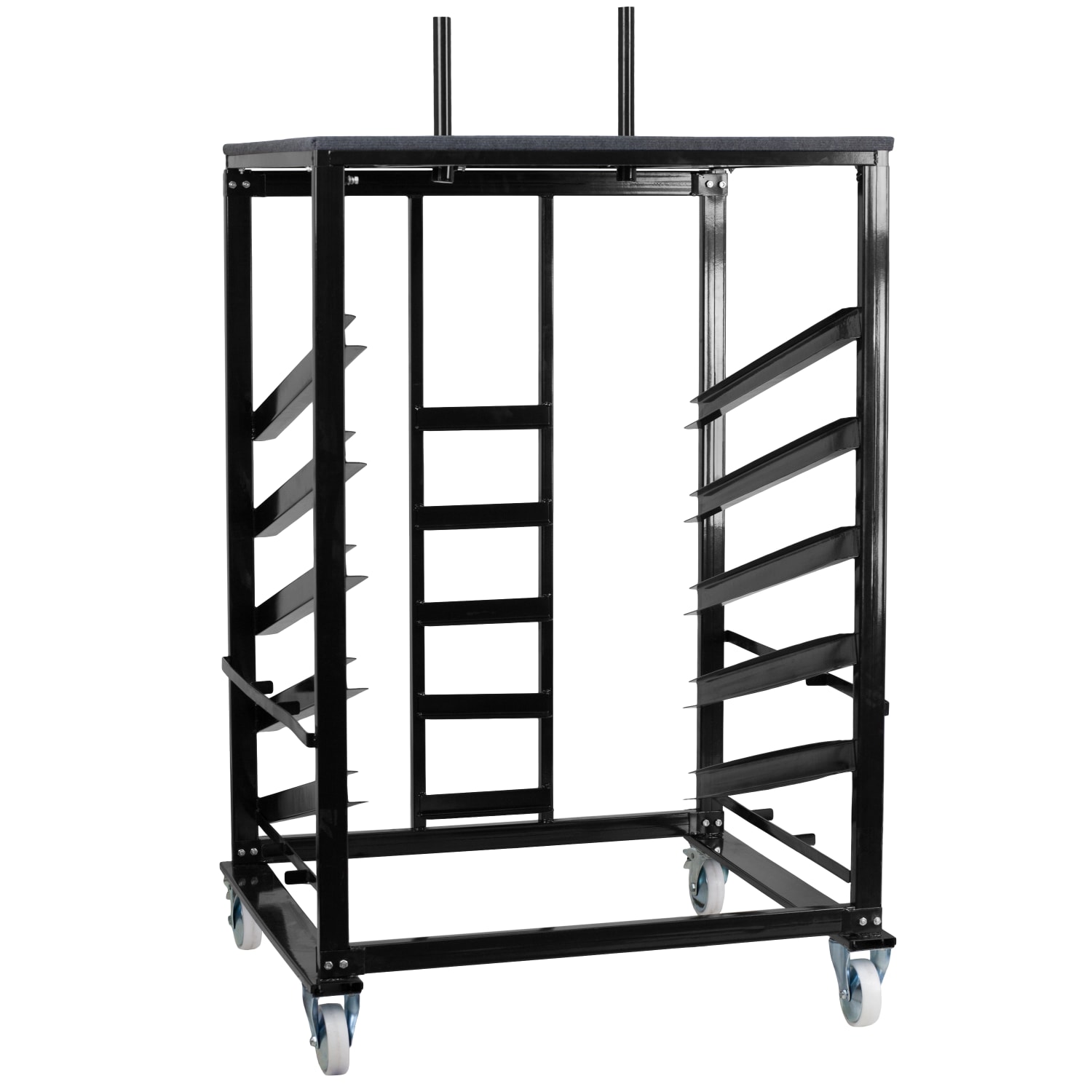 Flash Furniture Cocktail Table Caddy for 36ft" Round Tables, 79-1/2inH x 40inW x 34inD, Black