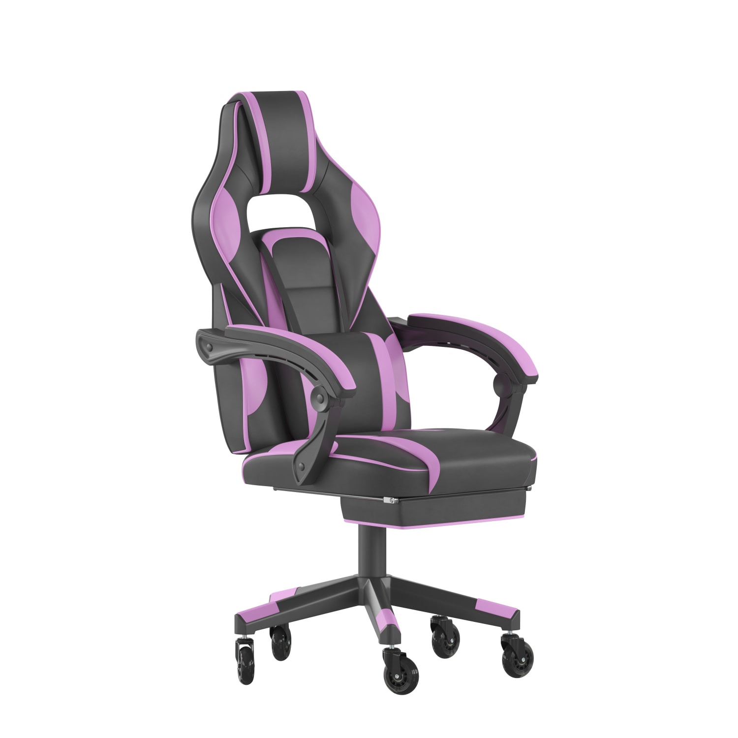 Flash Furniture X40 Ergonomic Faux Leather Racing Computer Gaming Chair BlackPurple PopularChairscom