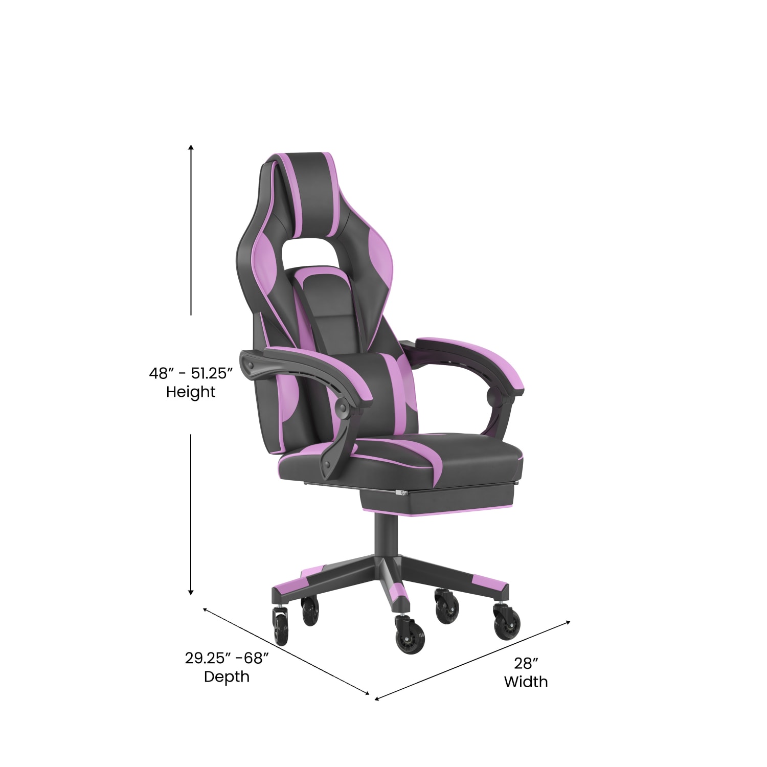 Flash Furniture X40 Ergonomic Faux Leather Racing Computer Gaming Chair BlackPurple PopularChairscom Flash Furniture X40 Ergonomic Faux Leather Racing Computer Gaming Chair BlackPurple PopularChairscom