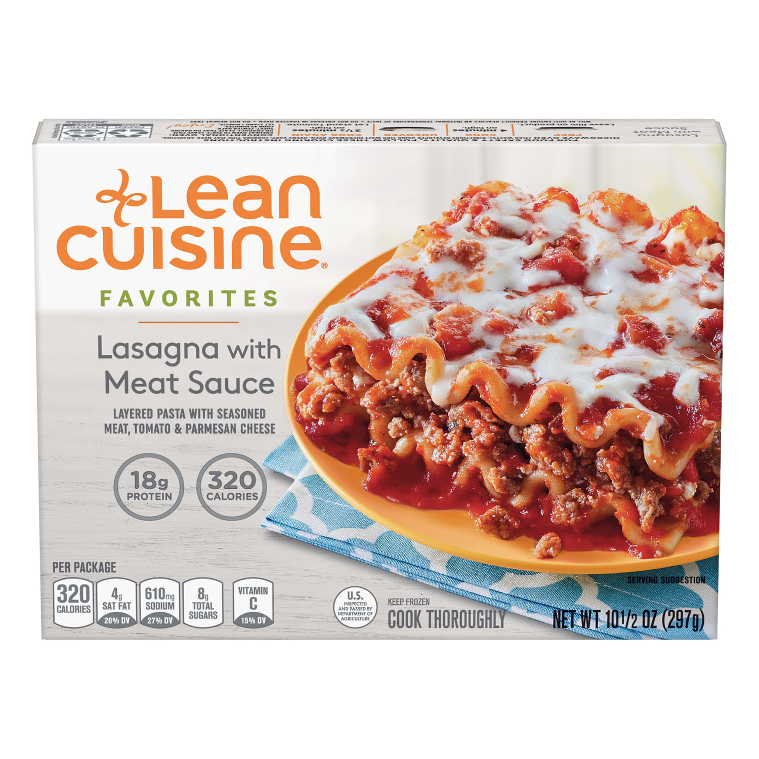 Lean Cuisine Favorites Lasagna With Meat Sauce, 10.5 Oz, Box Of 3 Meals - Image 3