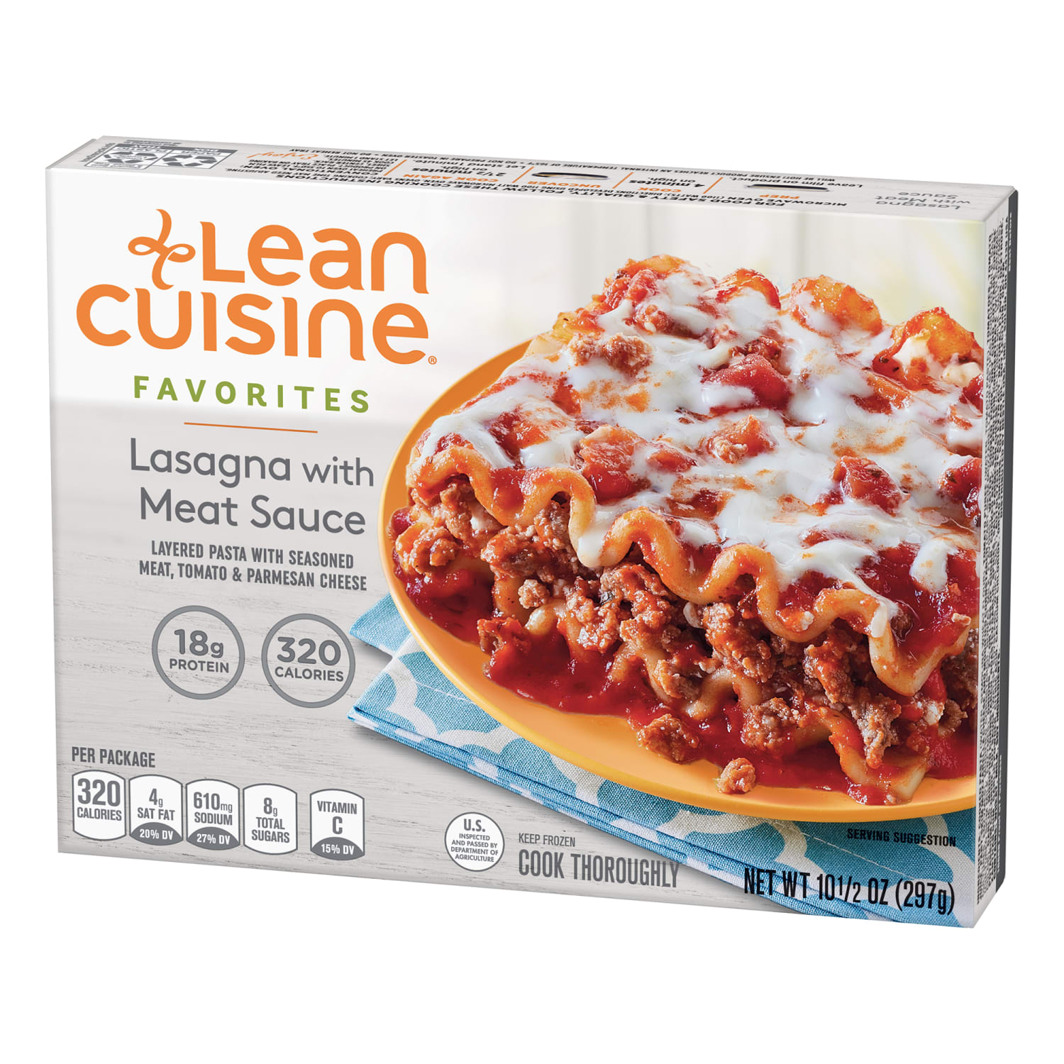 Lean Cuisine Favorites Lasagna With Meat Sauce, 10.5 Oz, Box Of 3 Meals - Image 4