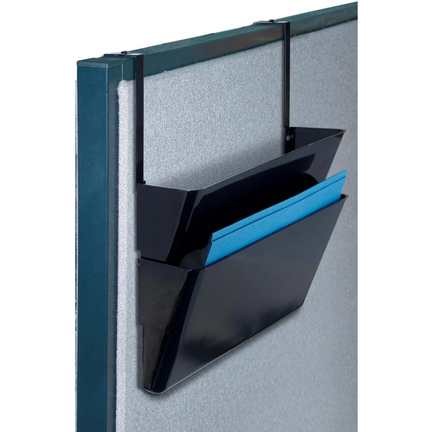 OIC Adjustable Partition Hangers, Black, Pack Of 2 - Image 6