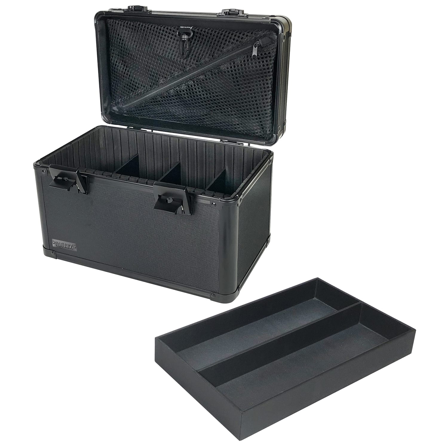 IdeaStream Metal Divided Storage Box, 8inH x 7inW x 7inD, Black - Image 3