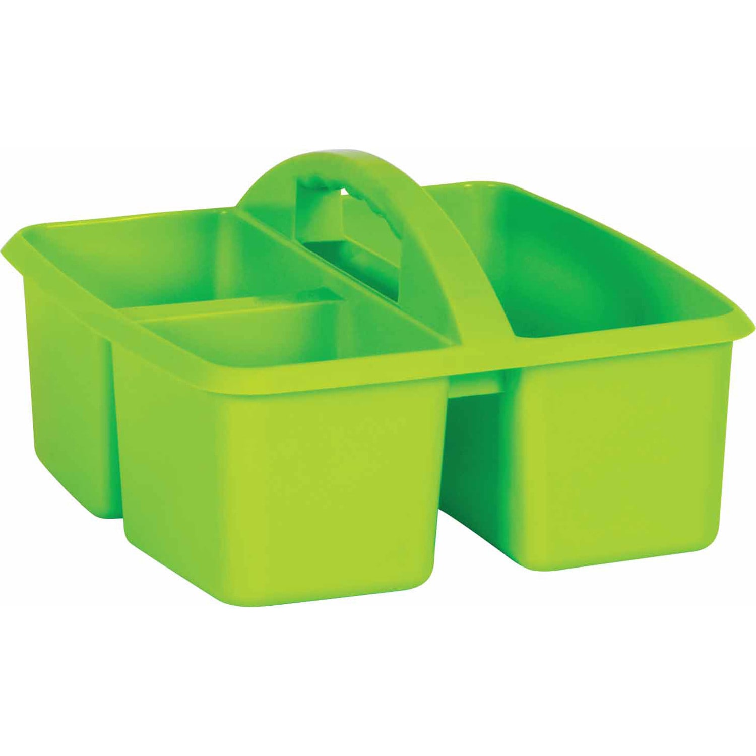 Teacher Created Resources Plastic Storage Caddies, 5-1/4inH x 9-1/4inW x 9inD, Lime, Pack Of 6 Caddies - Image 3