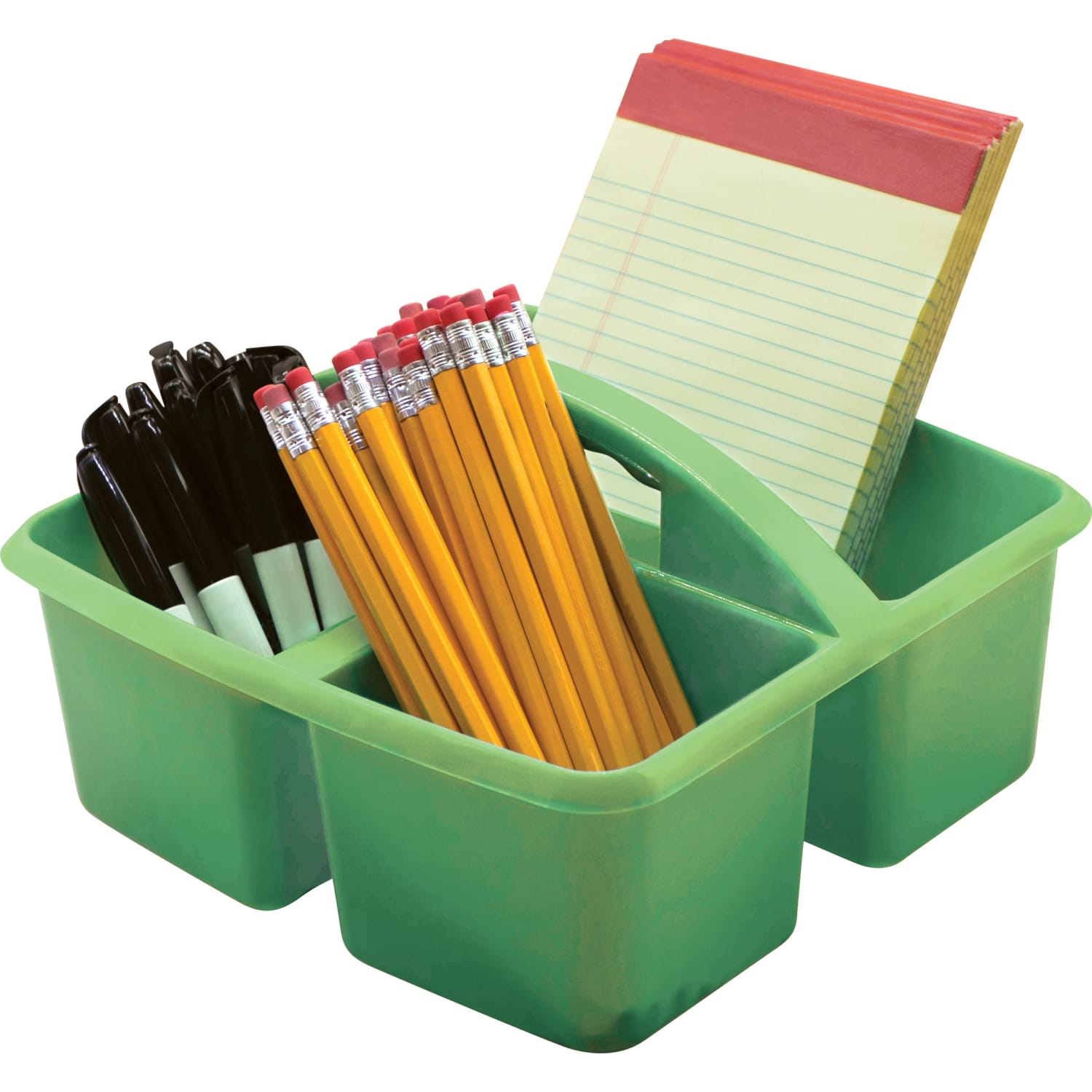 Teacher Created Resources Plastic Storage Caddies, 5-1/4inH x 9-1/4inW x 9inD, Lime, Pack Of 6 Caddies - Image 4