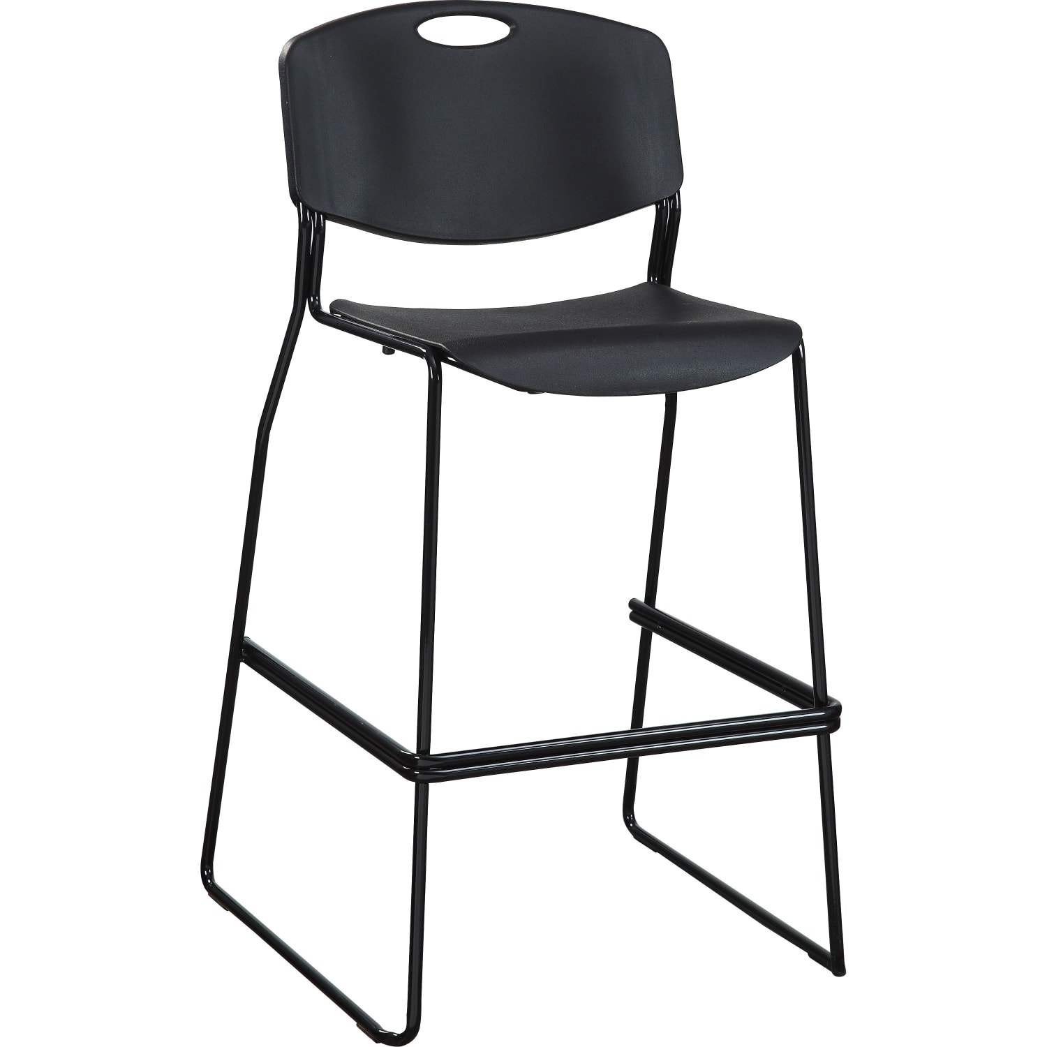 Lorell HeavyDuty Bistro Stack Chairs Black Set Of 2 PopularChairscom Lorell Heavy Duty Bistro Stack Chairs Black Set Of 2 PopularChairscom