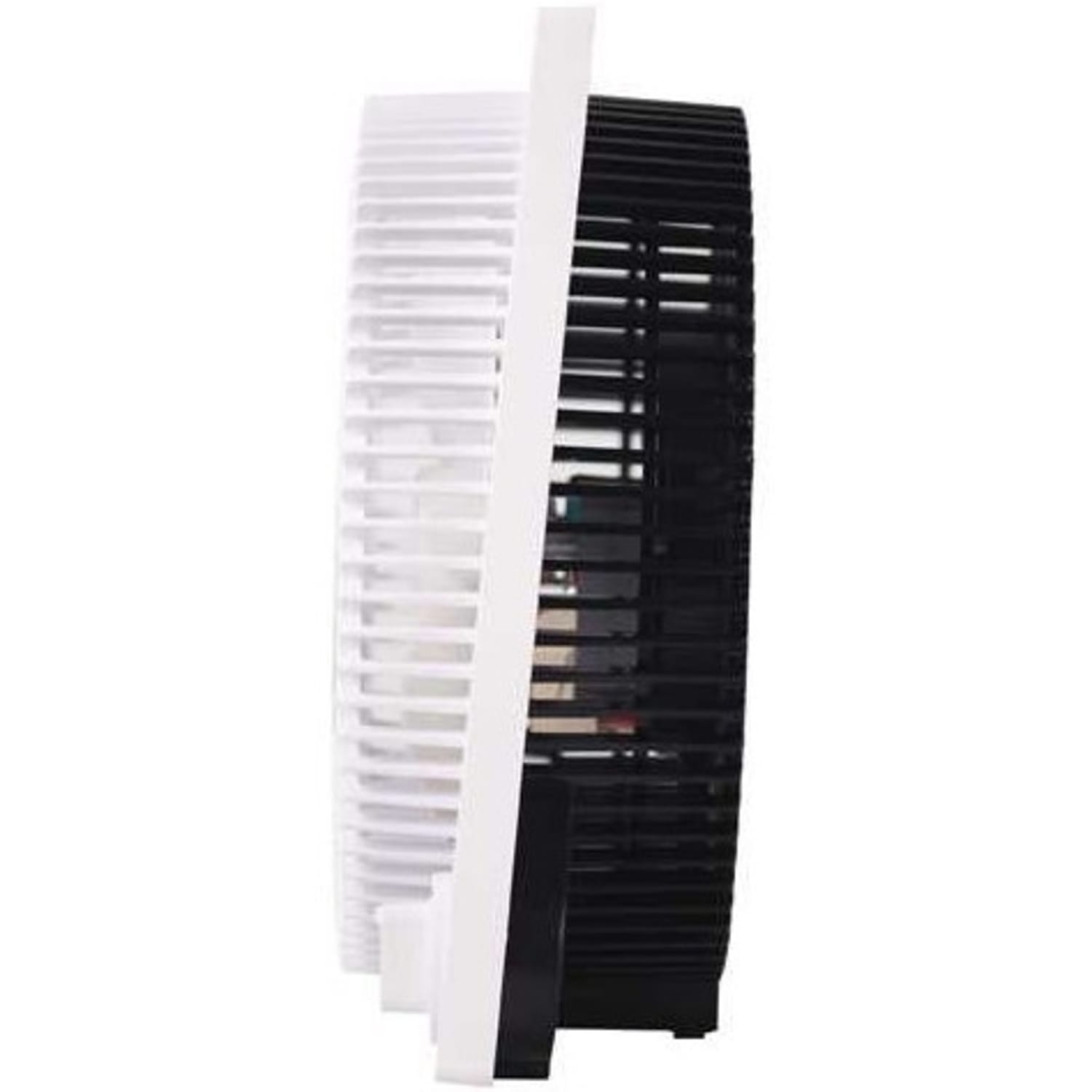 Black+Decker 9 In. Frameless Tabletop Box Fan - 228.6 mm Diameter - 3 Speed - Self-standing - 10.9in Height x 10.9in Width x 4.3in Depth - White - Image 4