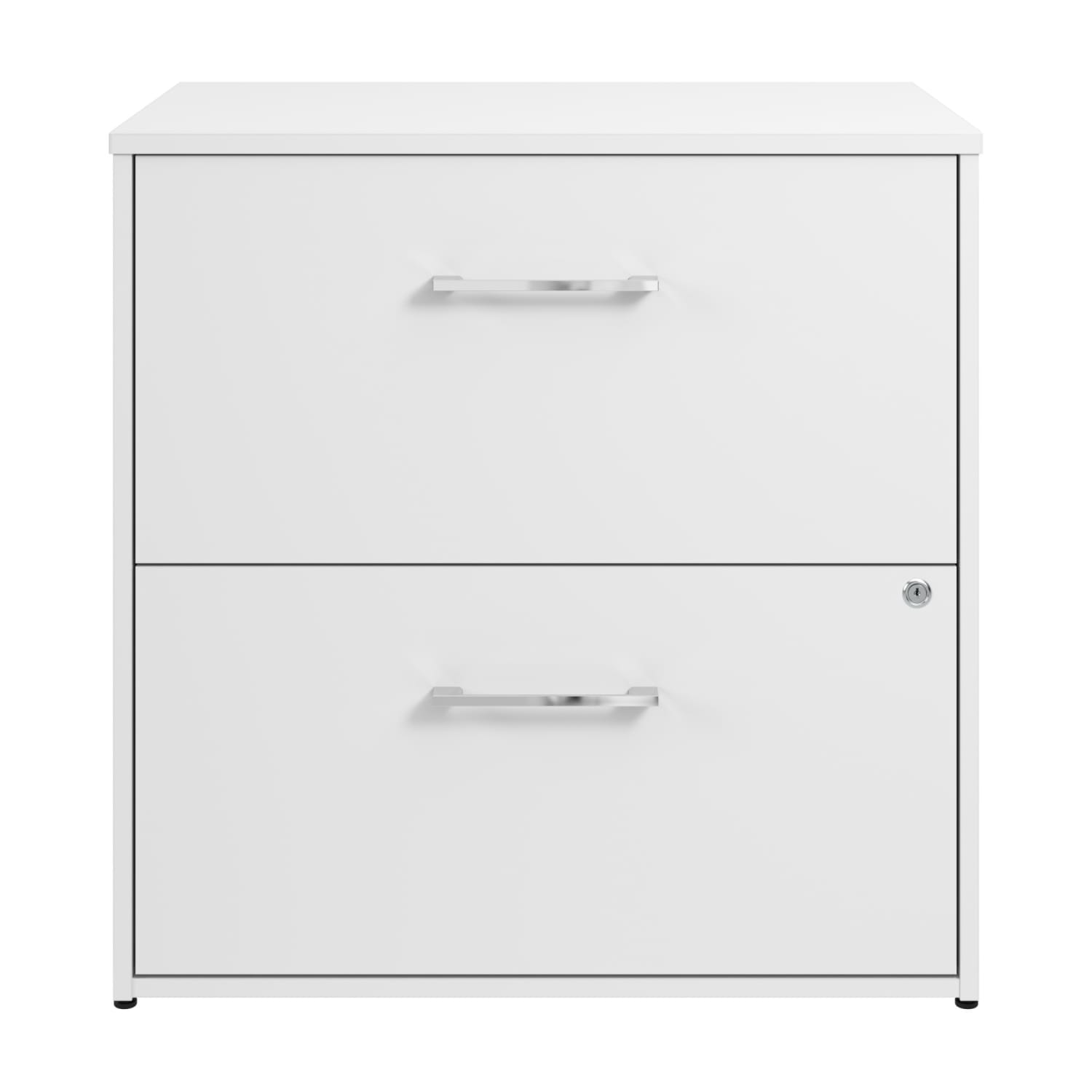 Bush Business Furniture Hustle 29-11/16inW x 19-5/8inD Lateral 2-Drawer File Cabinet, White, Standard Delivery - Image 3
