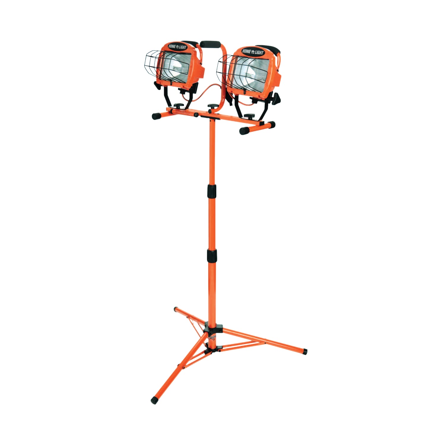 Southwire Twin-Head Telescoping Double-Halogen Flood Light, 1,000 Watt, Orange - Image 3