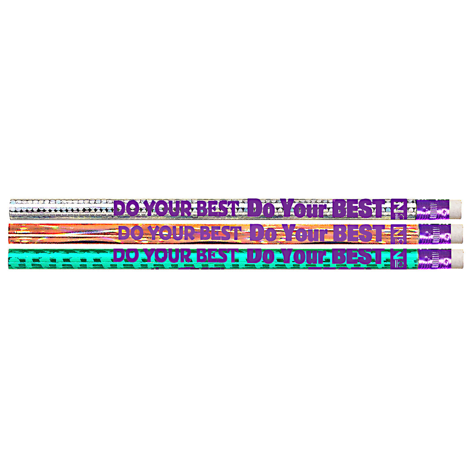 Musgrave Pencil Co. Inc. Motivational Pencils, No. 2 Lead, Do Your Best On The Test, 12 Pencils Per Pack, Set Of 12 Packs - Image 3
