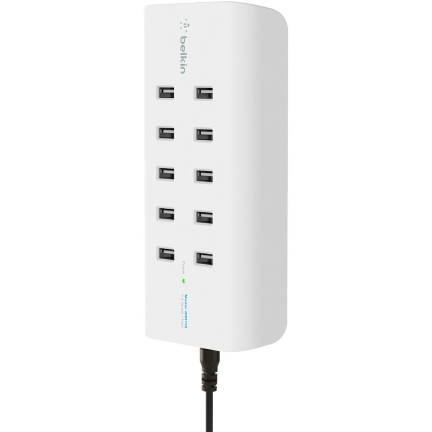 Belkin RockStar 10-Port USB Charging Station - 120 W - 120 V AC, 230 V AC Input - 5 V DC Output - 2.40 A - 1 - Image 3