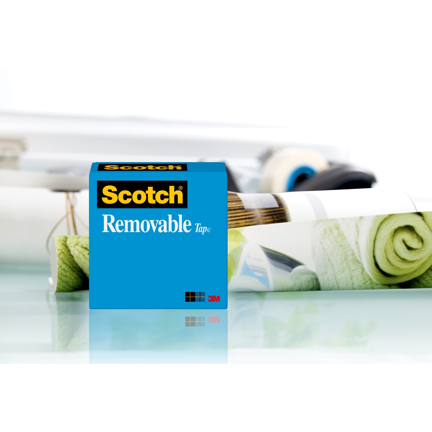 Scotch Magic Tape, Invisible, 3/4 in x 1296 in, 2 Tape Rolls, Clear, Removable, Home Office and School Supplies - Image 6