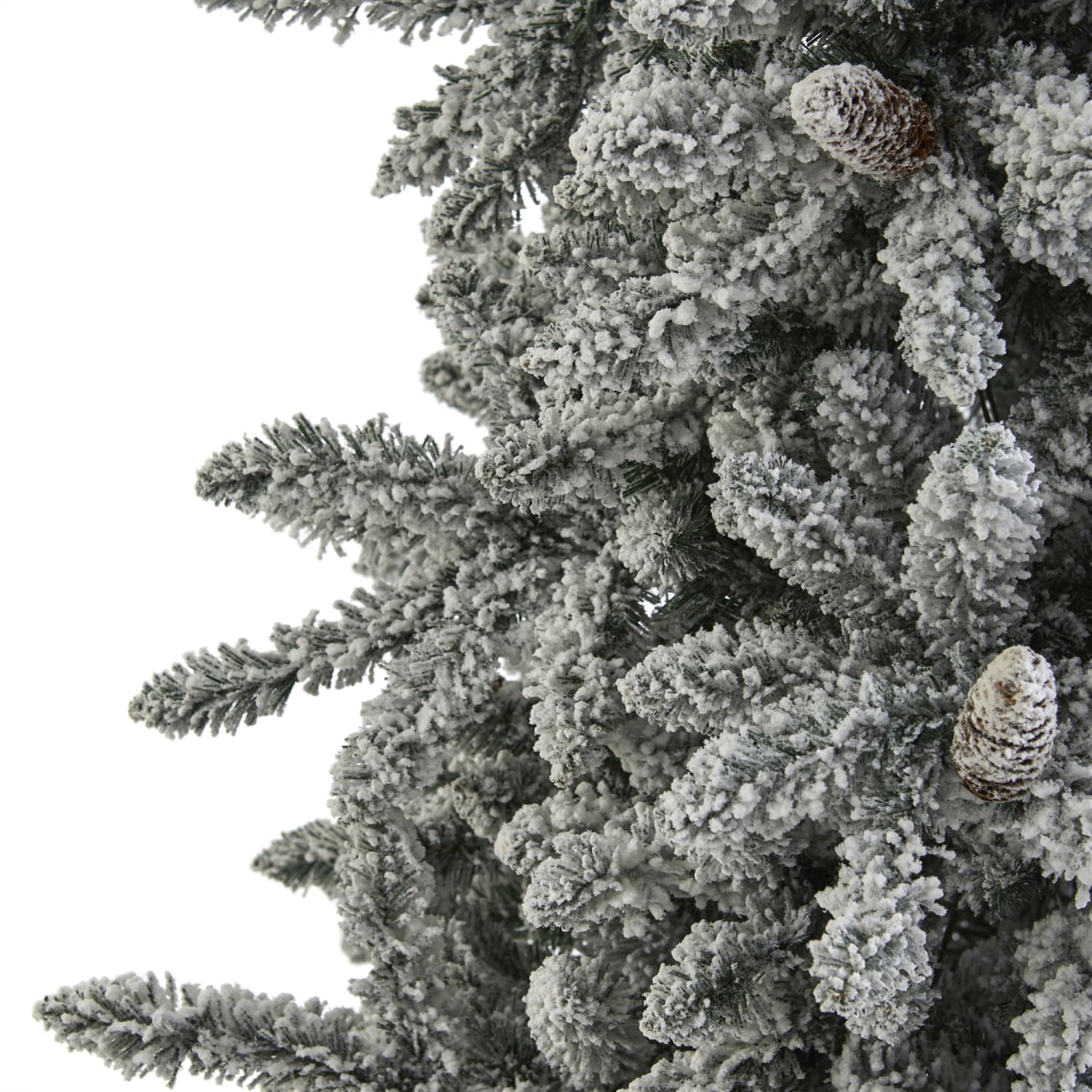 Nearly Natural Flocked Livingston Fir Artificial Christmas Tree, 7-1/2ft - Image 6