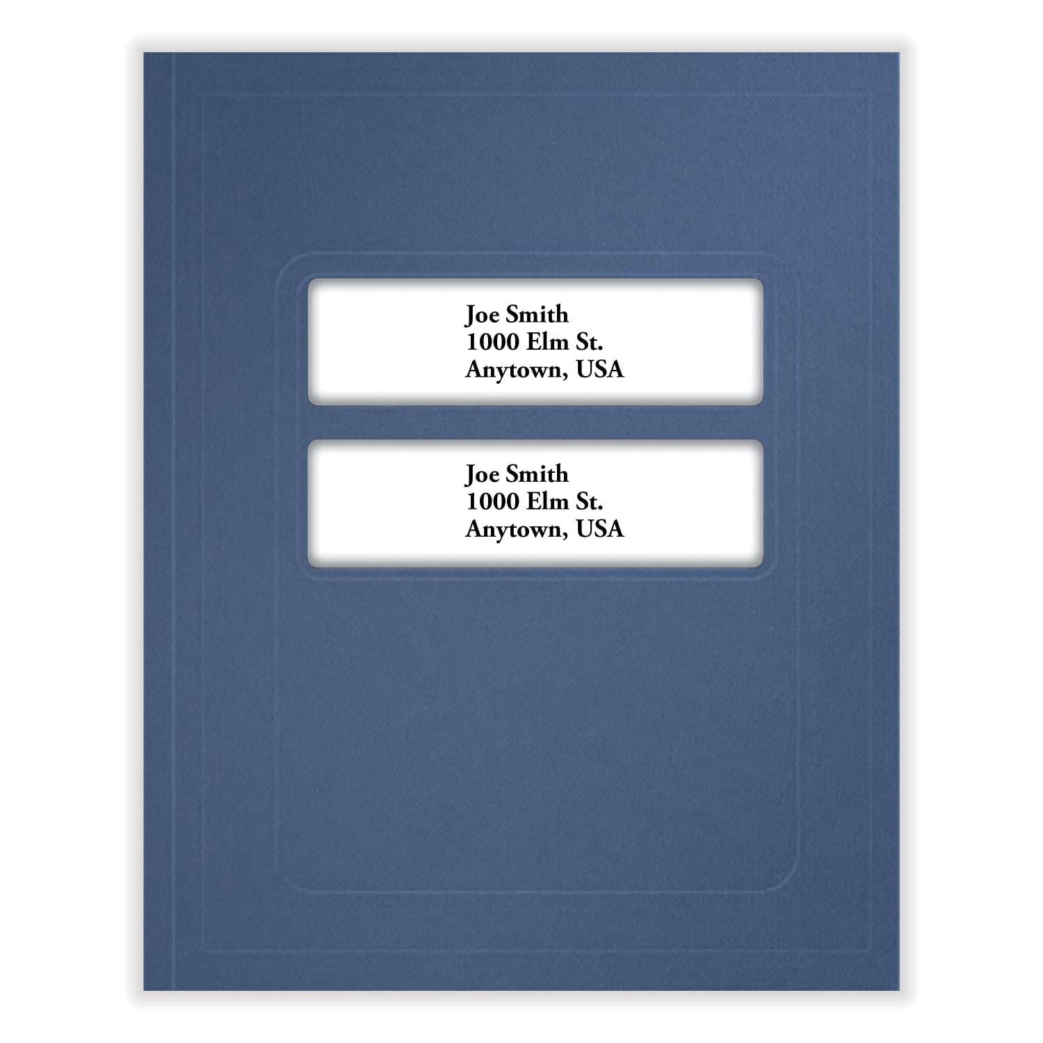 ComplyRight Tax Presentation Folder, Double Windows, Midnight Blue, 8-3/4in x 11-1/4in, Pack of 50 - Image 6