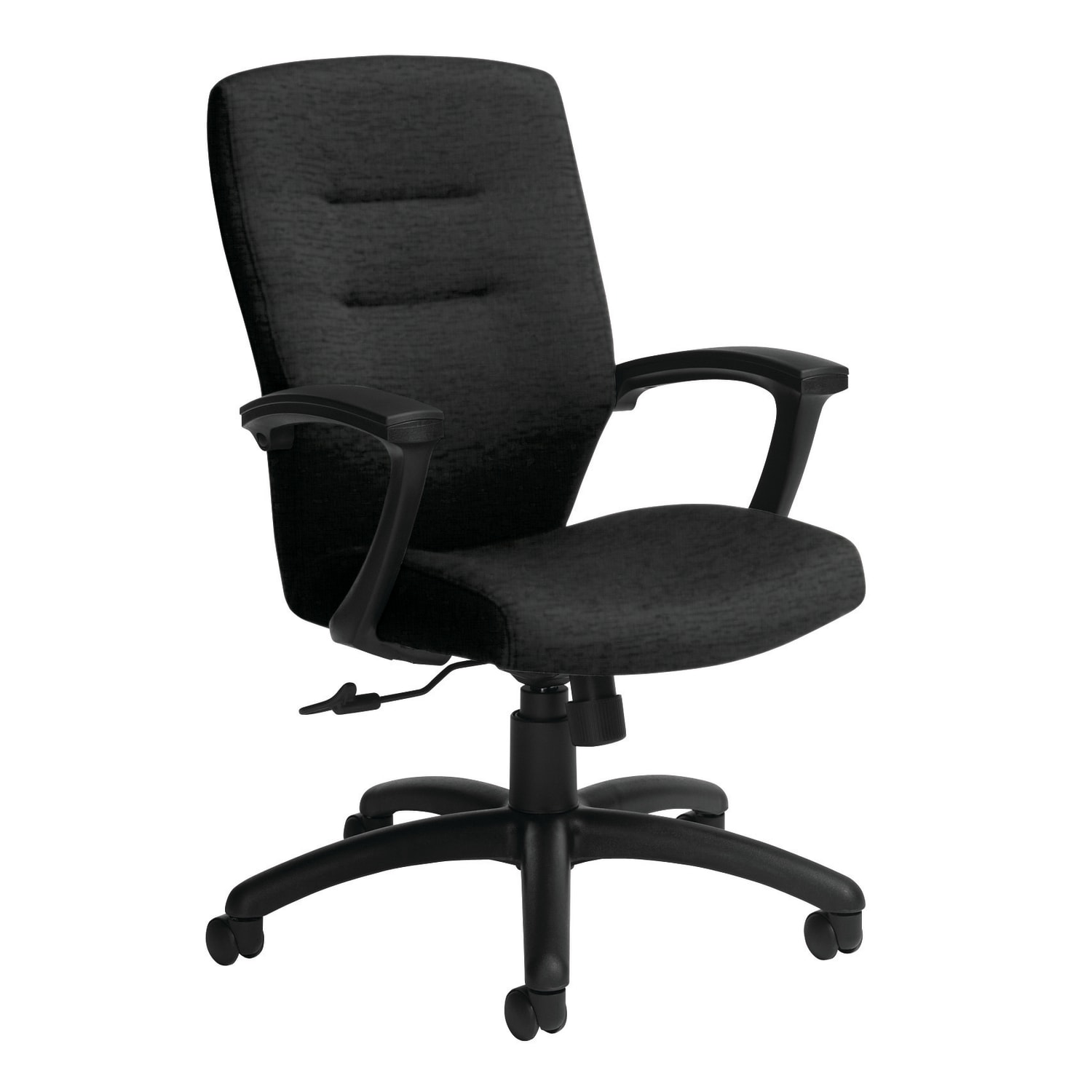 Global Synopsis Mid Back Chair 39 12inH x 24 12inW x 26 12inD Black CoalBlack PopularChairscom