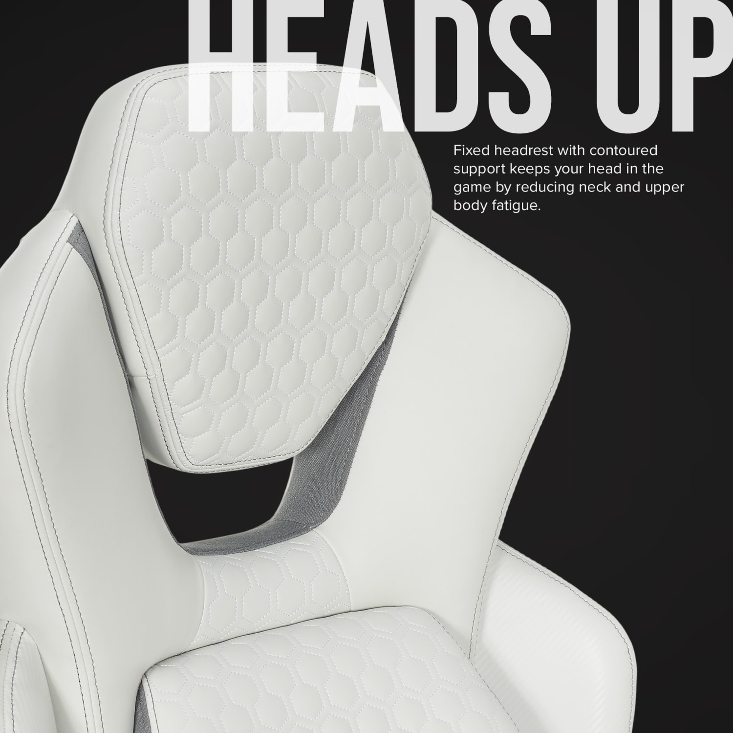 Shaquille O-Neal Sciron Big & Tall Ergonomic High-Back Vegan Leather Executive Gaming Office Chair, White/Gray, BIFMA Compliant - Image 4