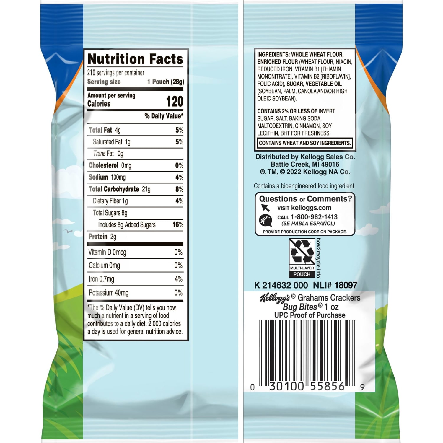 Kelloggs Bug Bites Cinnamon Grahams Single Serve Bags, 1 Oz, Case Of 210 Bags - Image 3