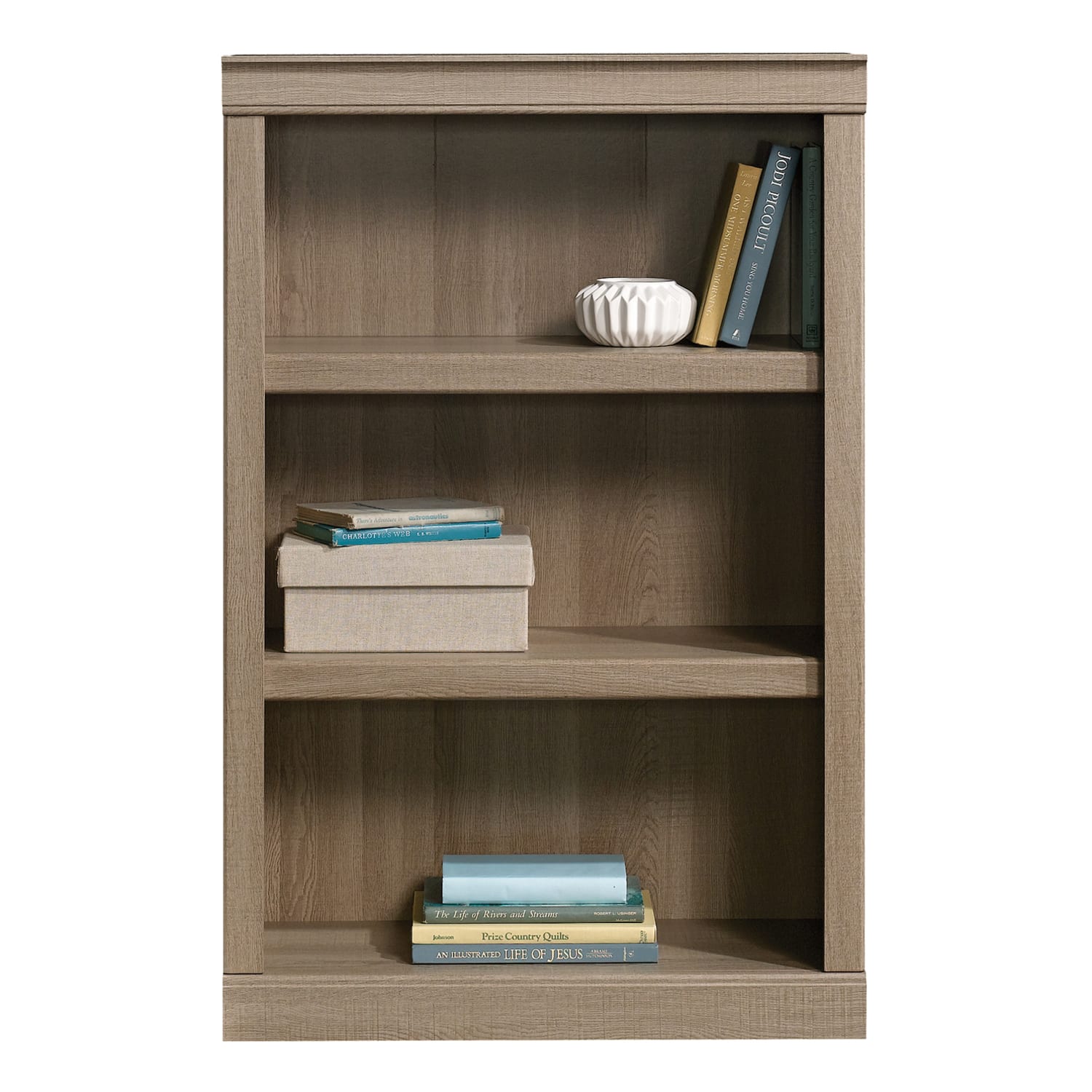Realspace 45inH 3-Shelf Bookcase, Spring Oak - Image 5