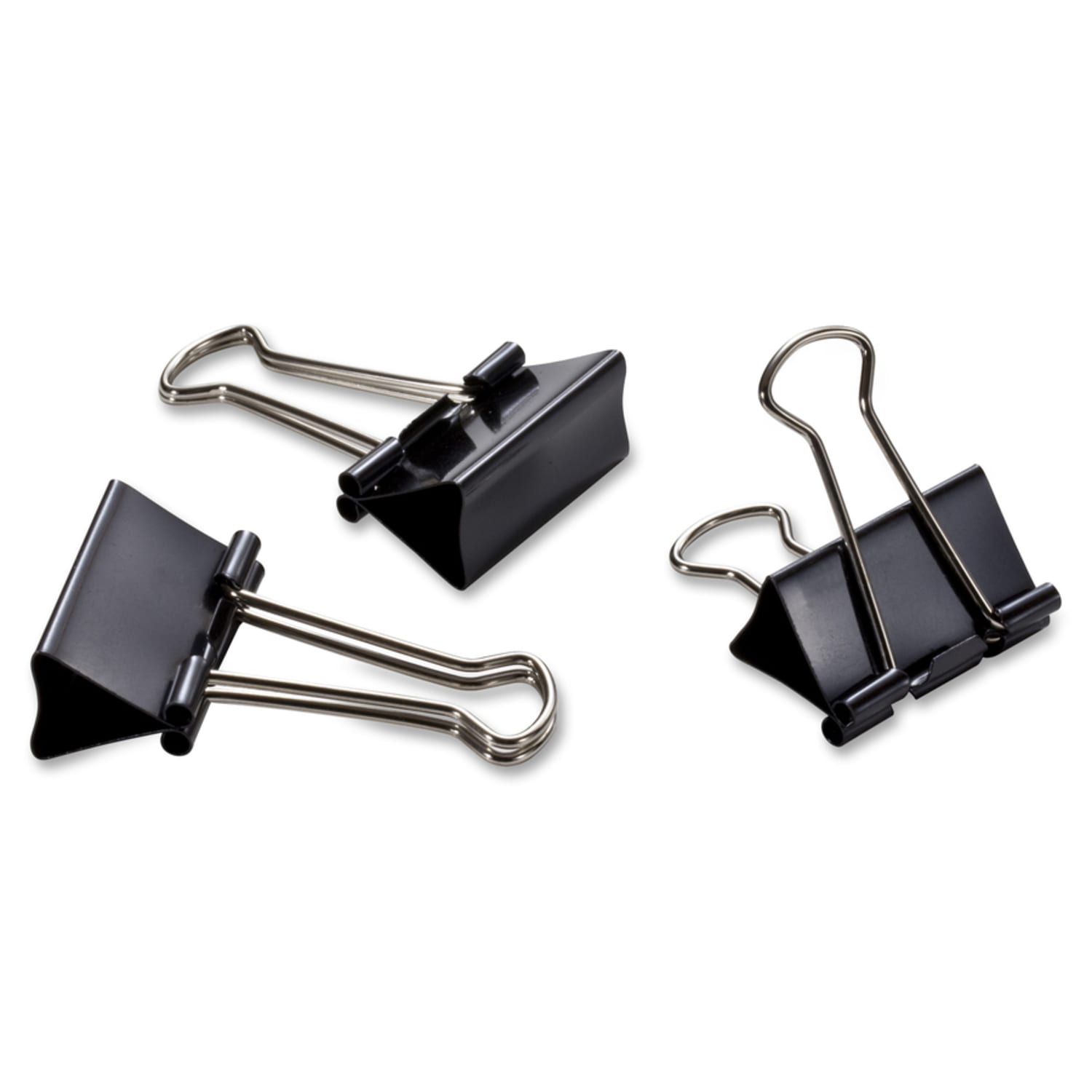 OIC Binder Clips, Medium, 1 1/4in, Black, Box Of 12 - Image 6