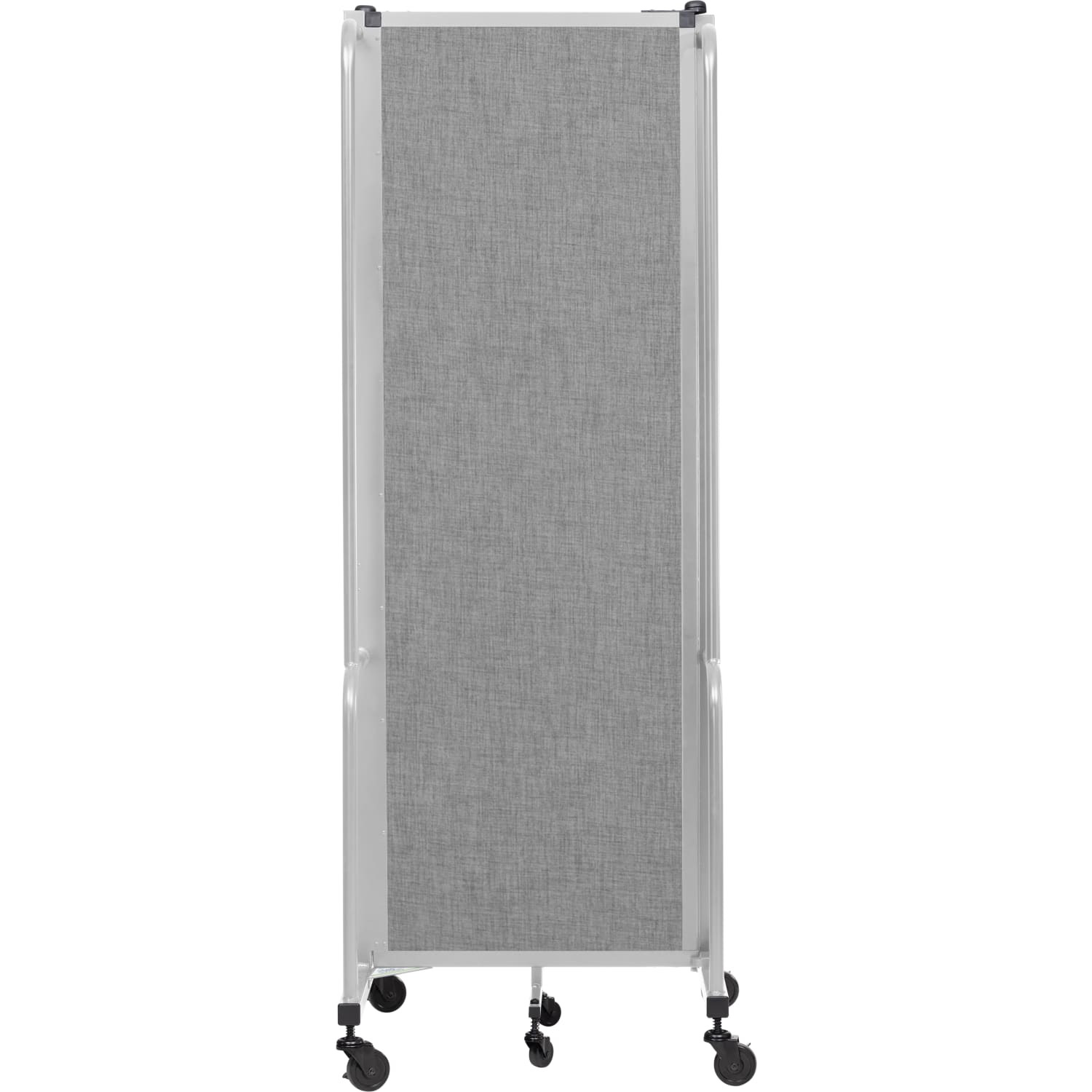 National Public Seating Room Divider, 3 Sections, 72inH x 72inW x 27inD, Gray - Image 3