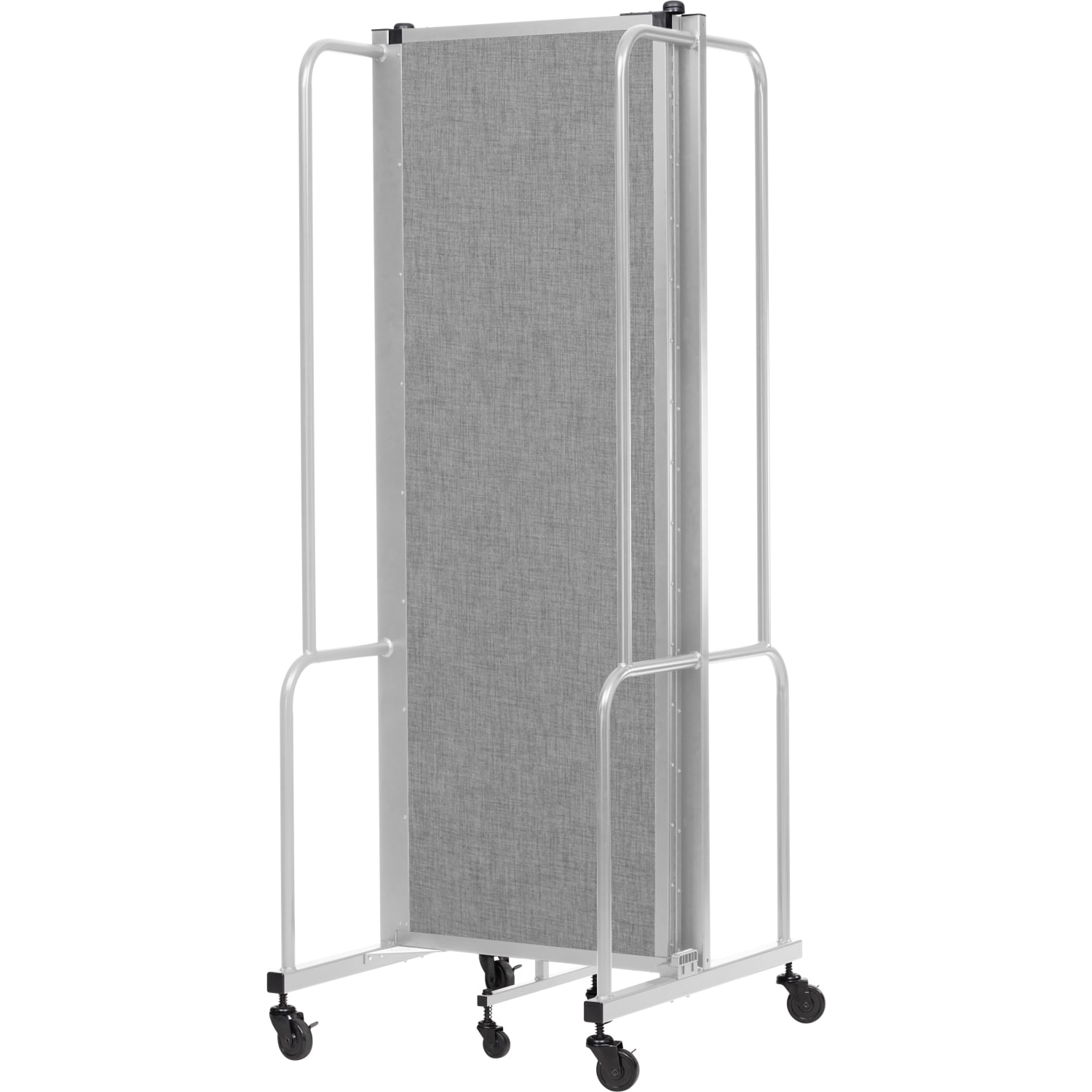 National Public Seating Room Divider, 3 Sections, 72inH x 72inW x 27inD, Gray - Image 4