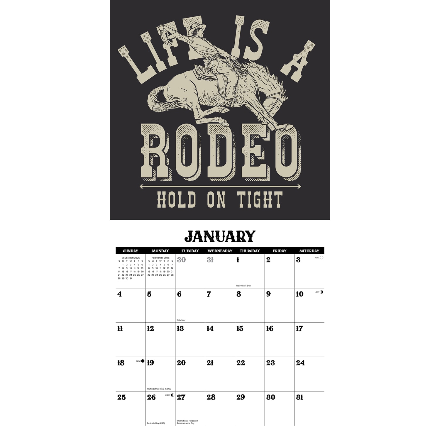 2026 Willow Creek Press Hobbies Monthly Wall Calendar, 12in x 12in, Not My First Rodeo, January To December, 56097 - Image 3