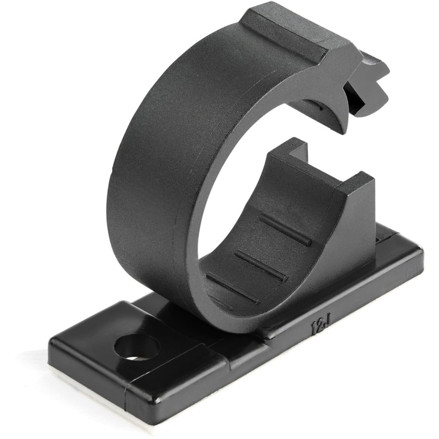 StarTech.com CBMCC3 100 Self Adhesive Cable Management Clips - Ethernet/Network Cable/Office Desk Cord Organizer - Sticky Wire Holder/Clamp Black - Image 3