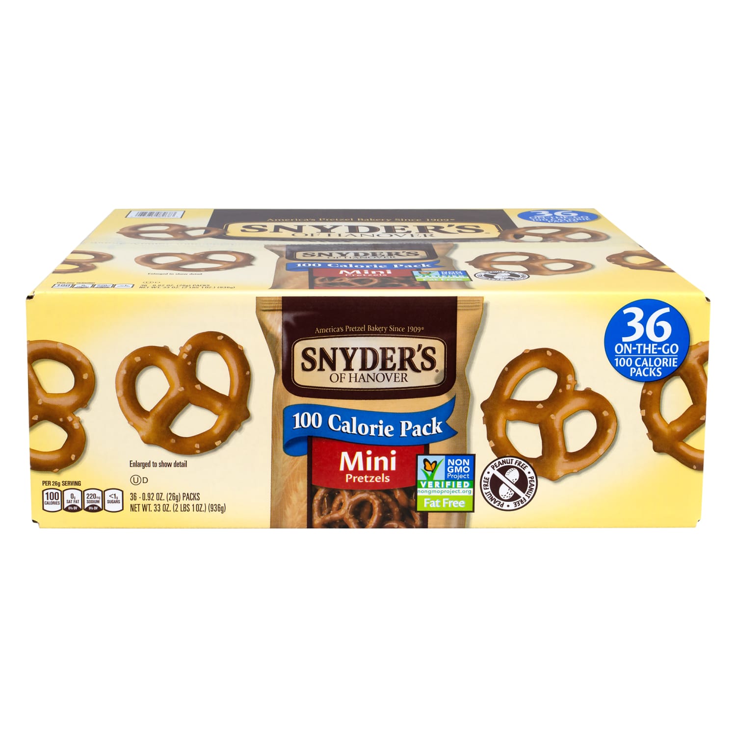 Snyders Mini Pretzels 100 Calorie Bags 36 Count - Image 5